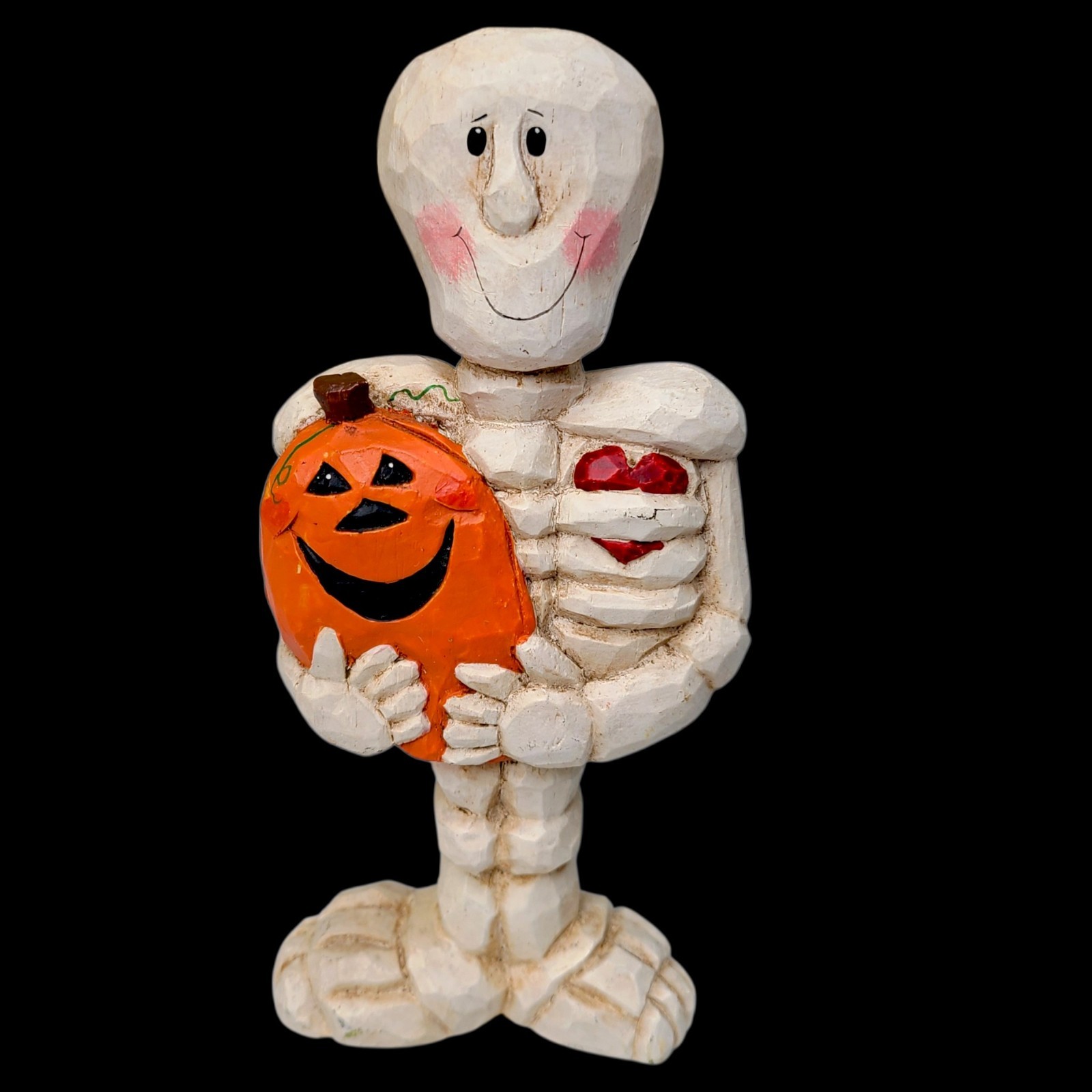 Midwest of Cannon Falls Eddie Walker Skeleton with Jack \'O Lantern Figurine Vtg Midwest of Cannon Falls Eddie Walker Skeleton with Jack \'O Lantern Figurine Vtg