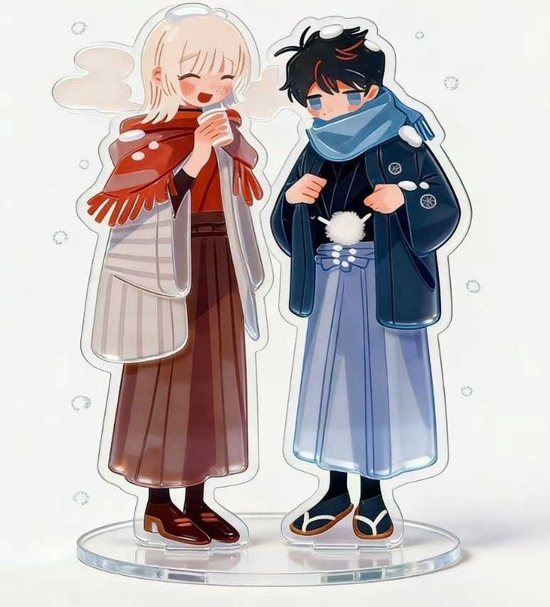 Anime Saihate Station double Acrylic display stand toy gift