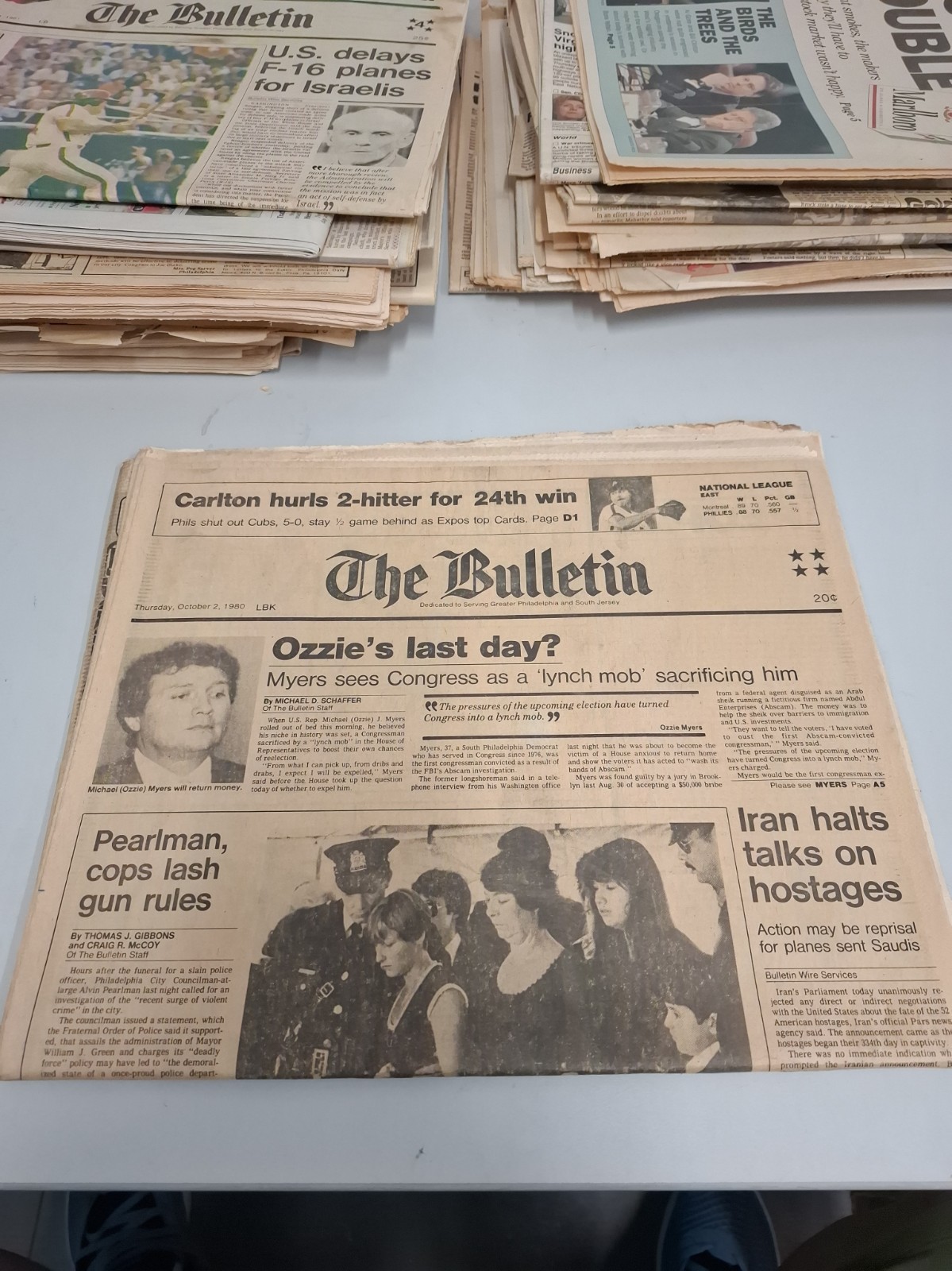 Vintage Newspaper The Bulletin Philadelphia Oct 2 1980 Full Paper Comics Movies