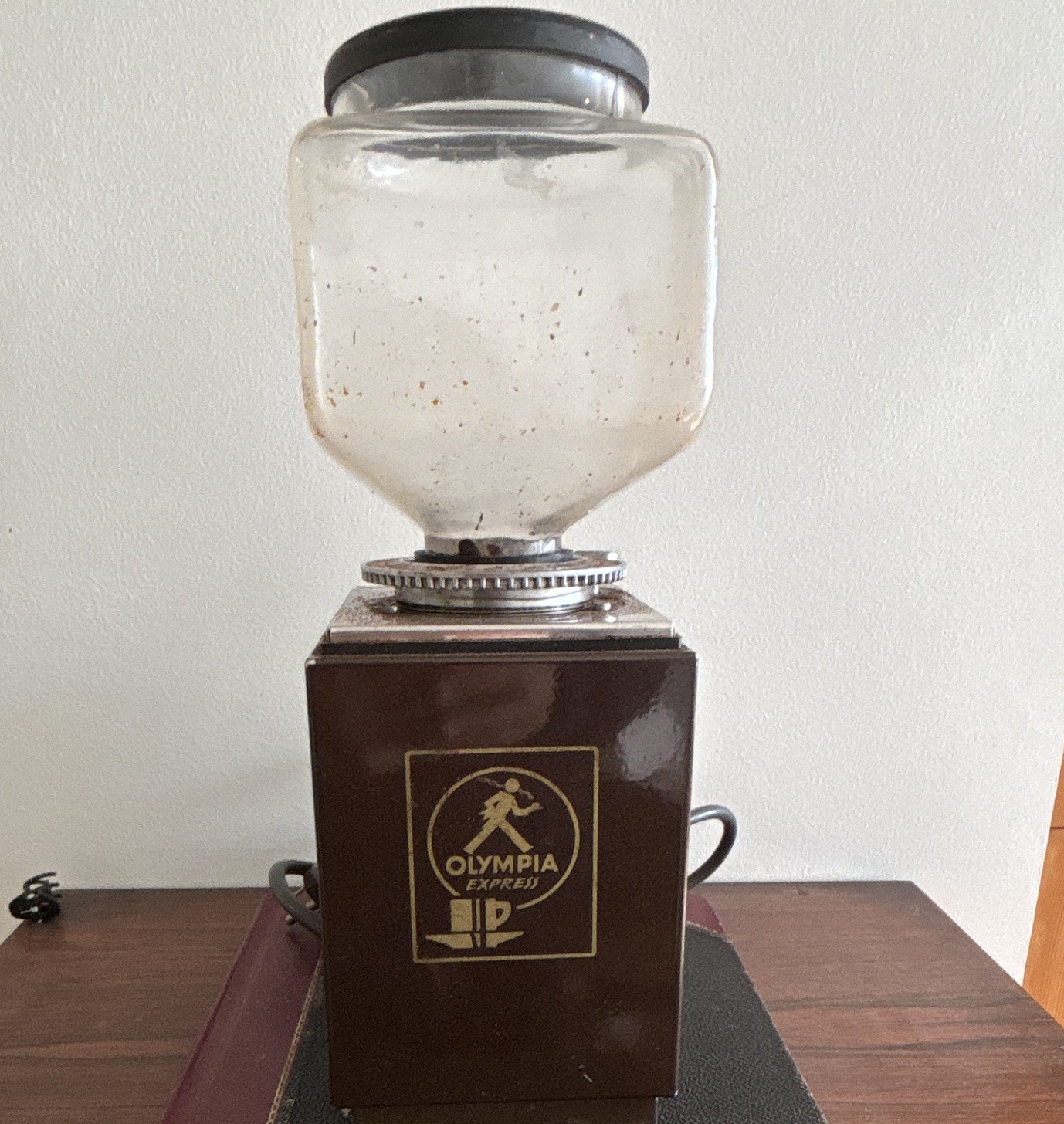 Vintage 1988 Mocca Express Olympia Burr Coffee Grinder Made In Switzerland Vintage 1988 Mocca Express Olympia Burr Coffee Grinder Made In Switzerland