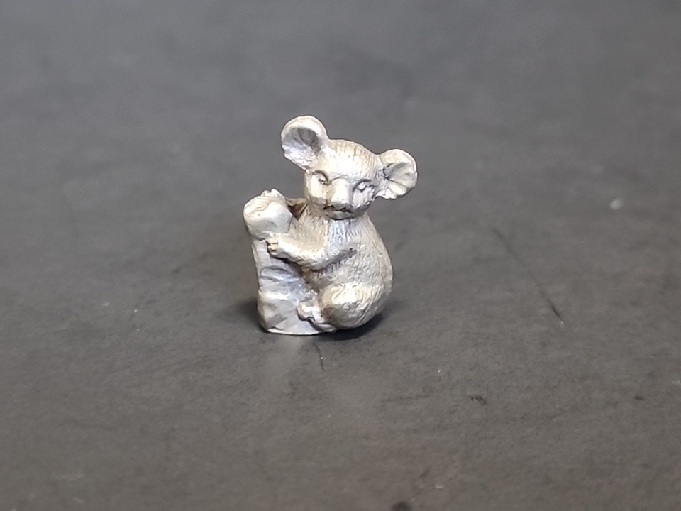 Vtg R.C. Pewter Koala Figurine Australia Miniature 7/8 Vtg R.C. Pewter Koala Figurine Australia Miniature 7/8