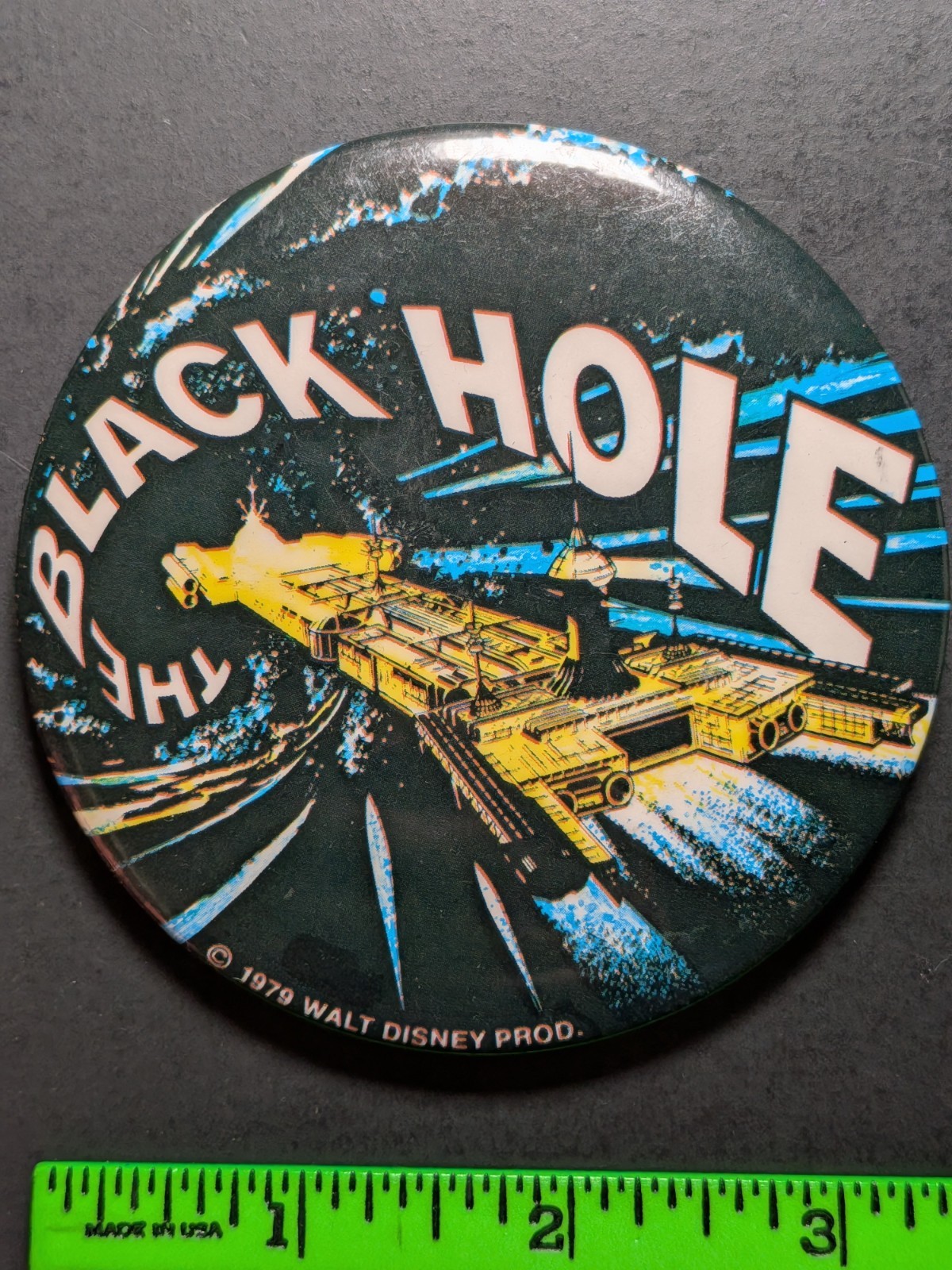 Vintage 1979 Black Hole Movie Pinback Pin Vintage 1979 Black Hole Movie Pinback Pin