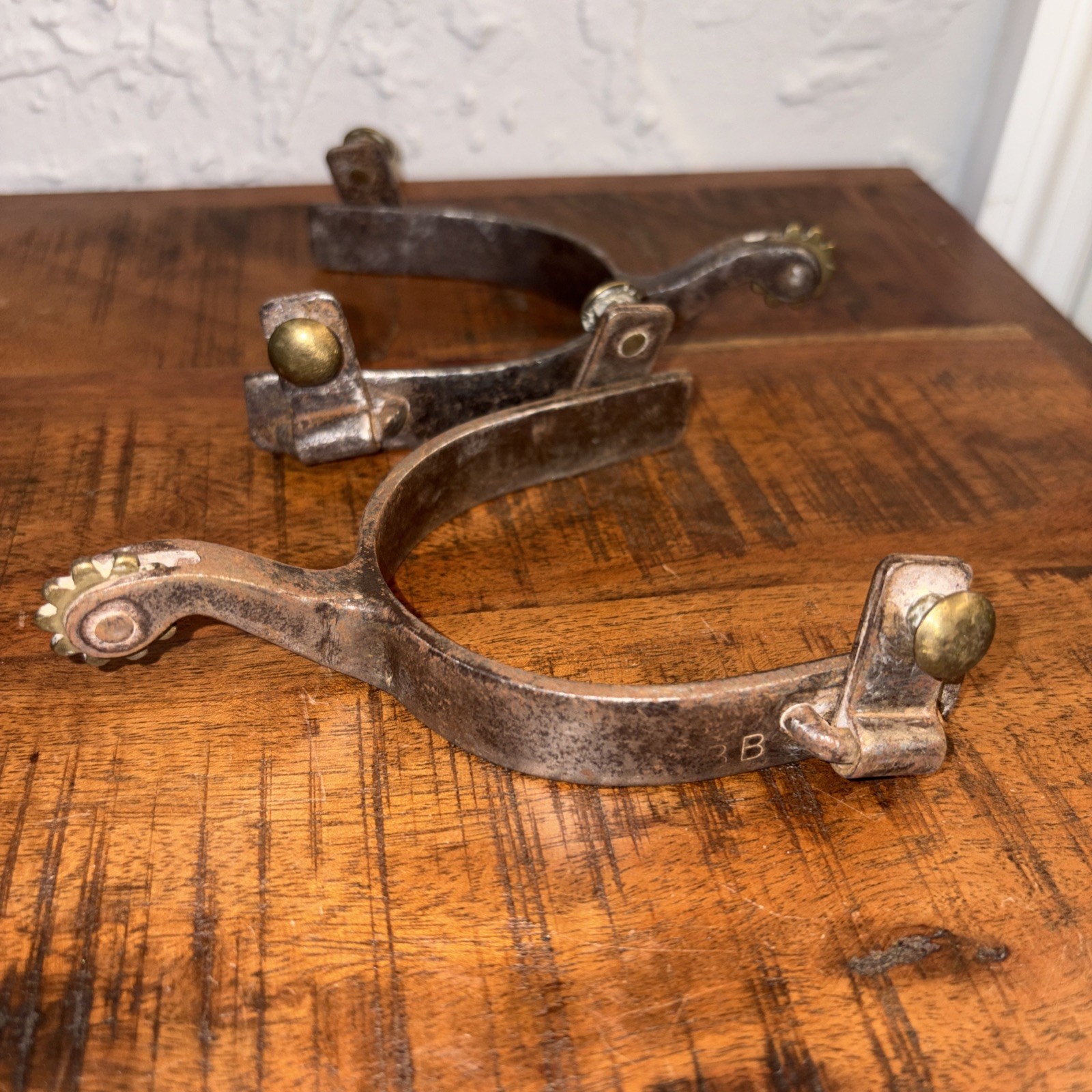 Vintage Bob Blackwood BB Cowboy Spurs Authentic Bull Riding Western Rodeo Antiqu Vintage Bob Blackwood BB Cowboy Spurs Authentic Bull Riding Western Rodeo Antiqu