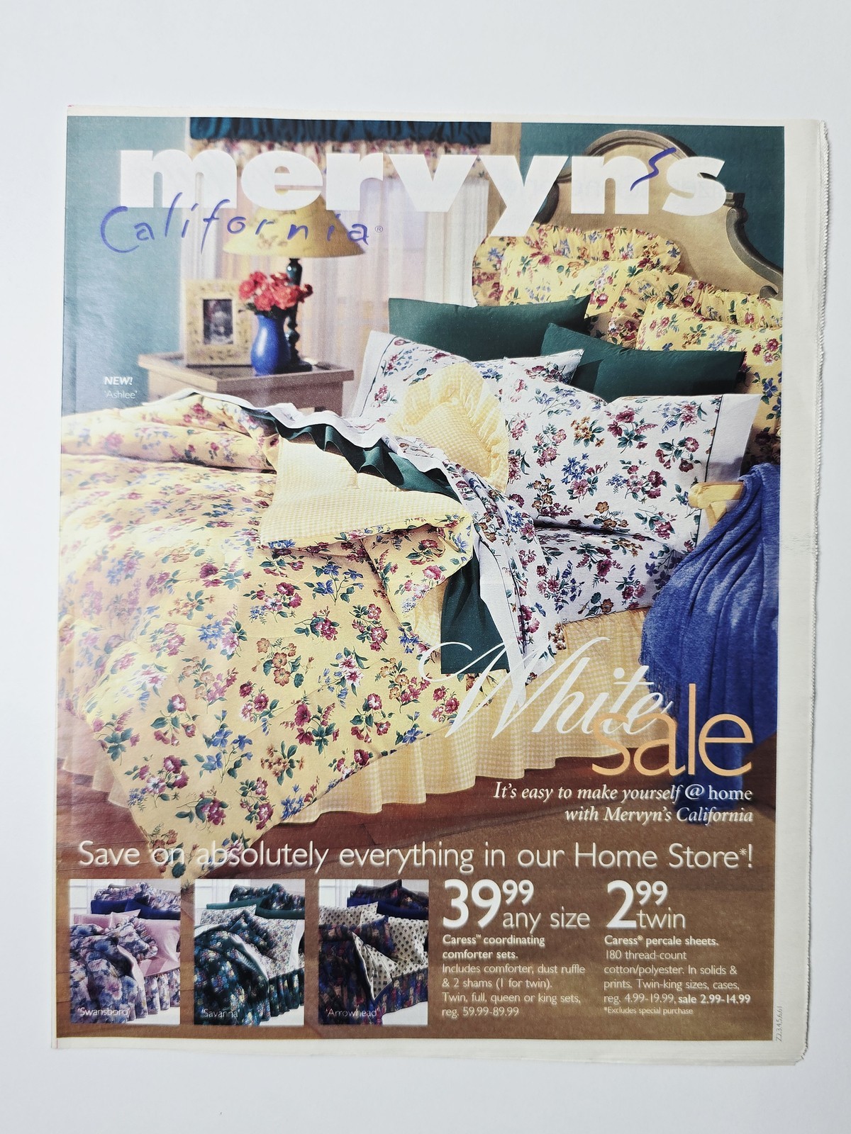1997 Mervyn's California Private Sale Home Apparel Circular 24 Pages Vintage Y2K