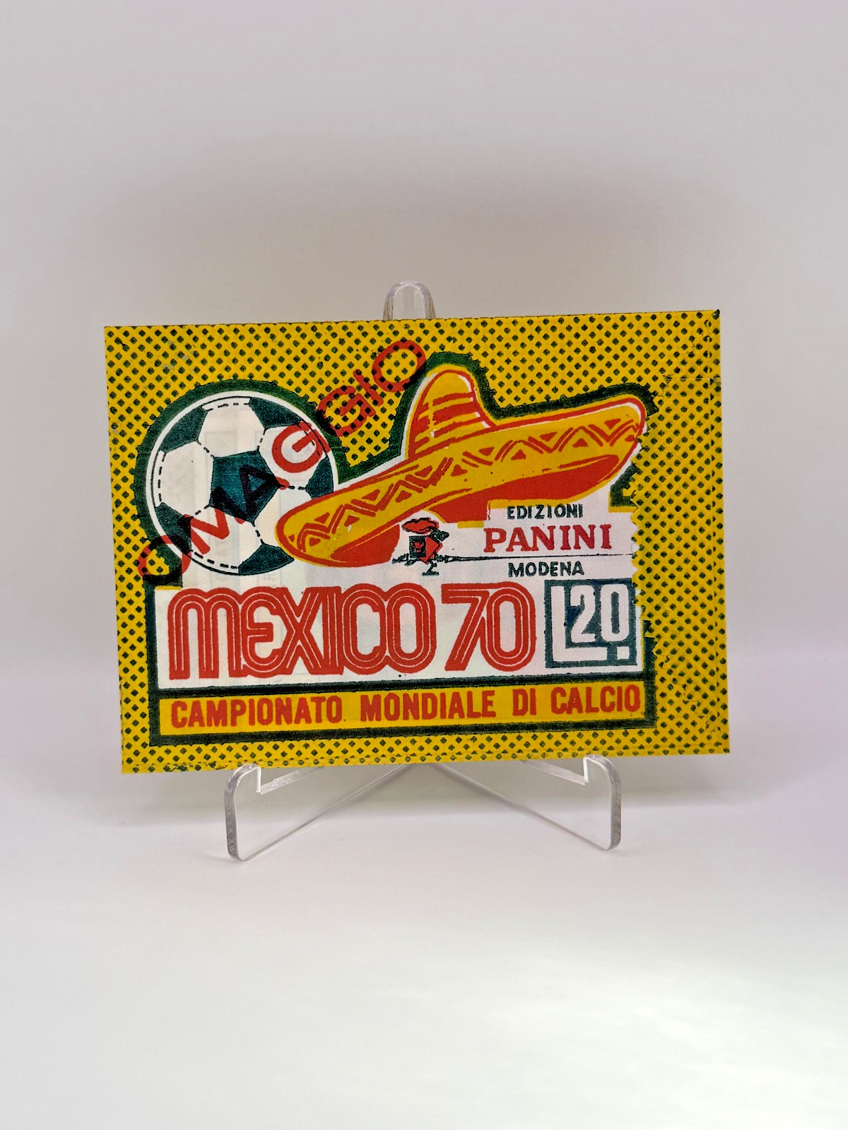 1970 Panini World Cup Mexico 70 - Sealed ORIGINAL Sticker Pack Booster BISVALIDA