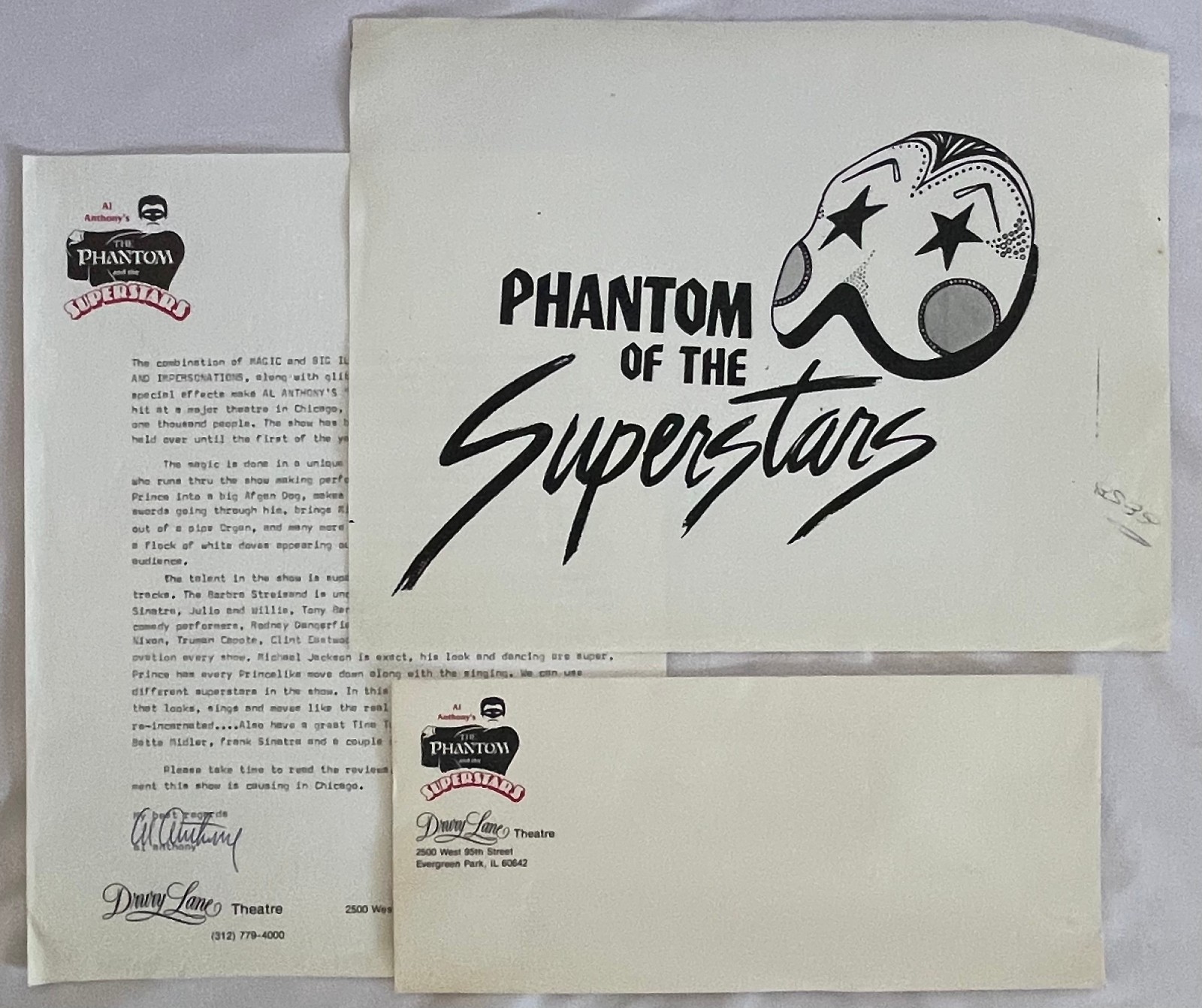 Original Al Anthony\'s The Phantom and the Superstars Drury Lane Theatre Lot