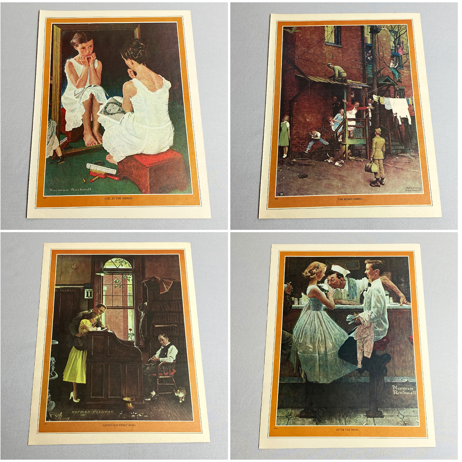 Norman Rockwell Paintings & Article - 1977 Saturday Evening Post - 4 Page Set