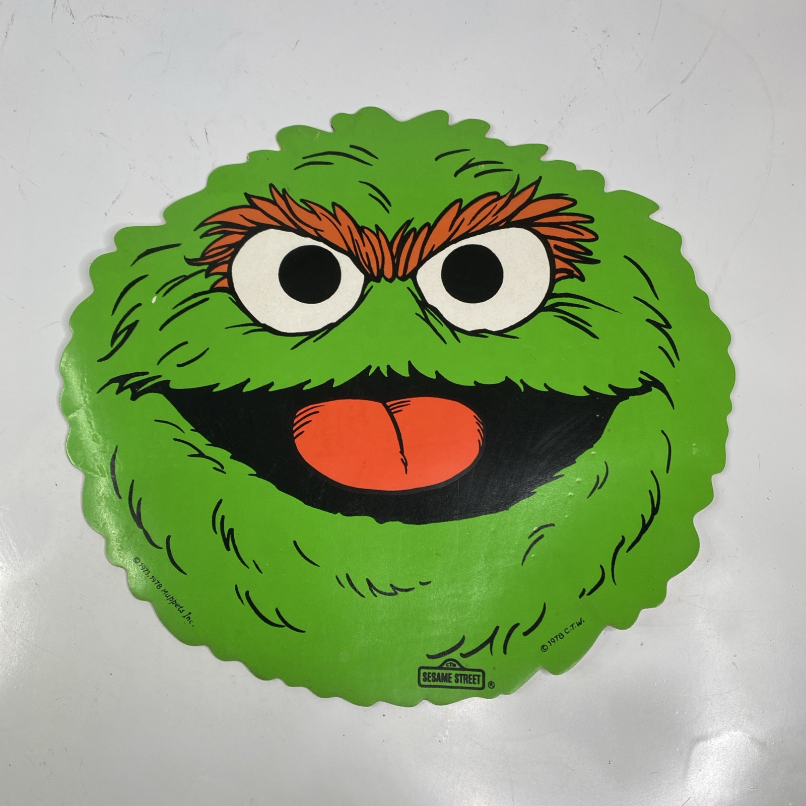 1978 Sesame Street Placemat Oscar The Grouch 15\ 1978 Sesame Street Placemat Oscar The Grouch 15\