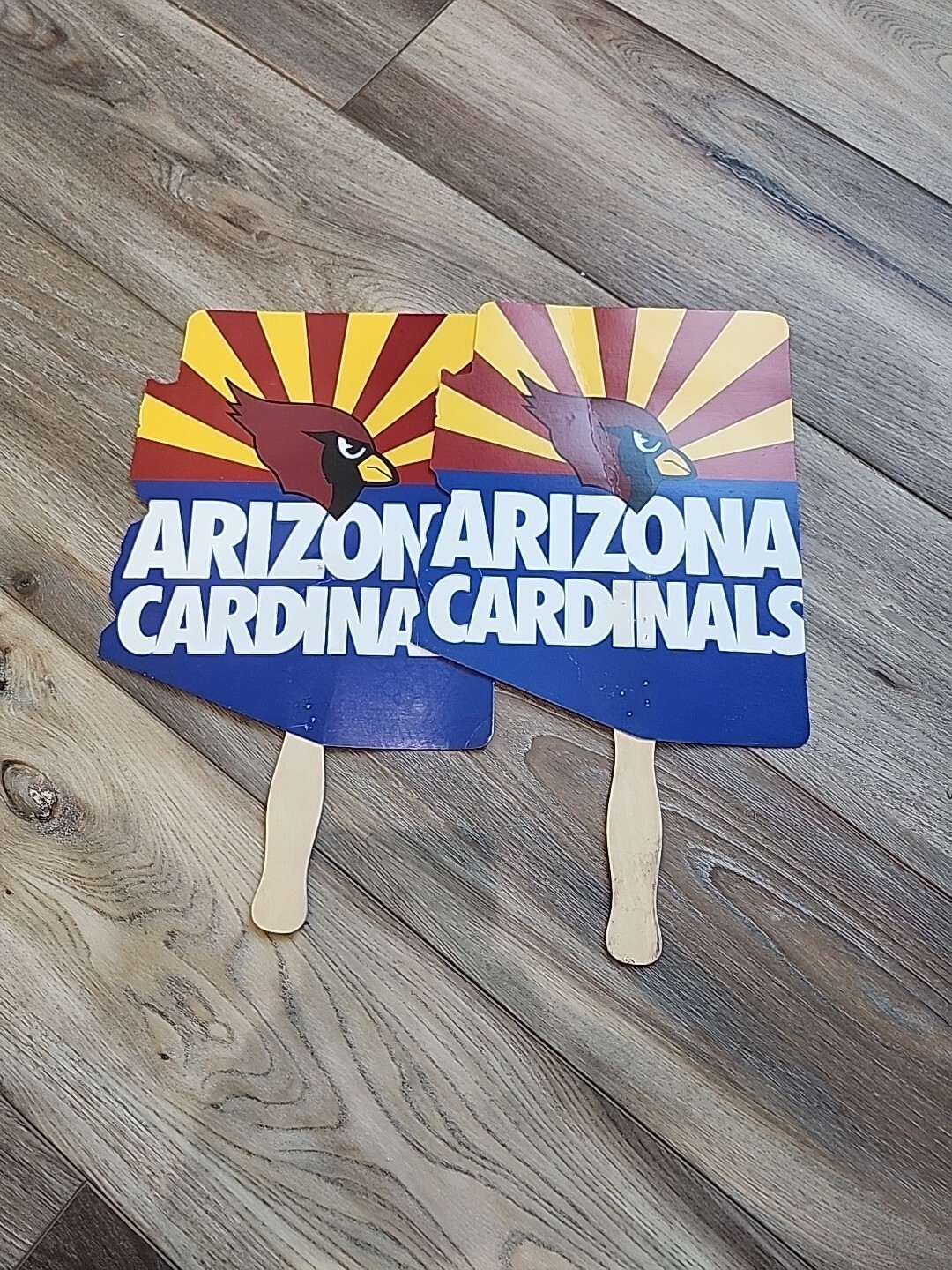 Vintage 1990s Arizona Cardinals Flag Paper Stick Thing