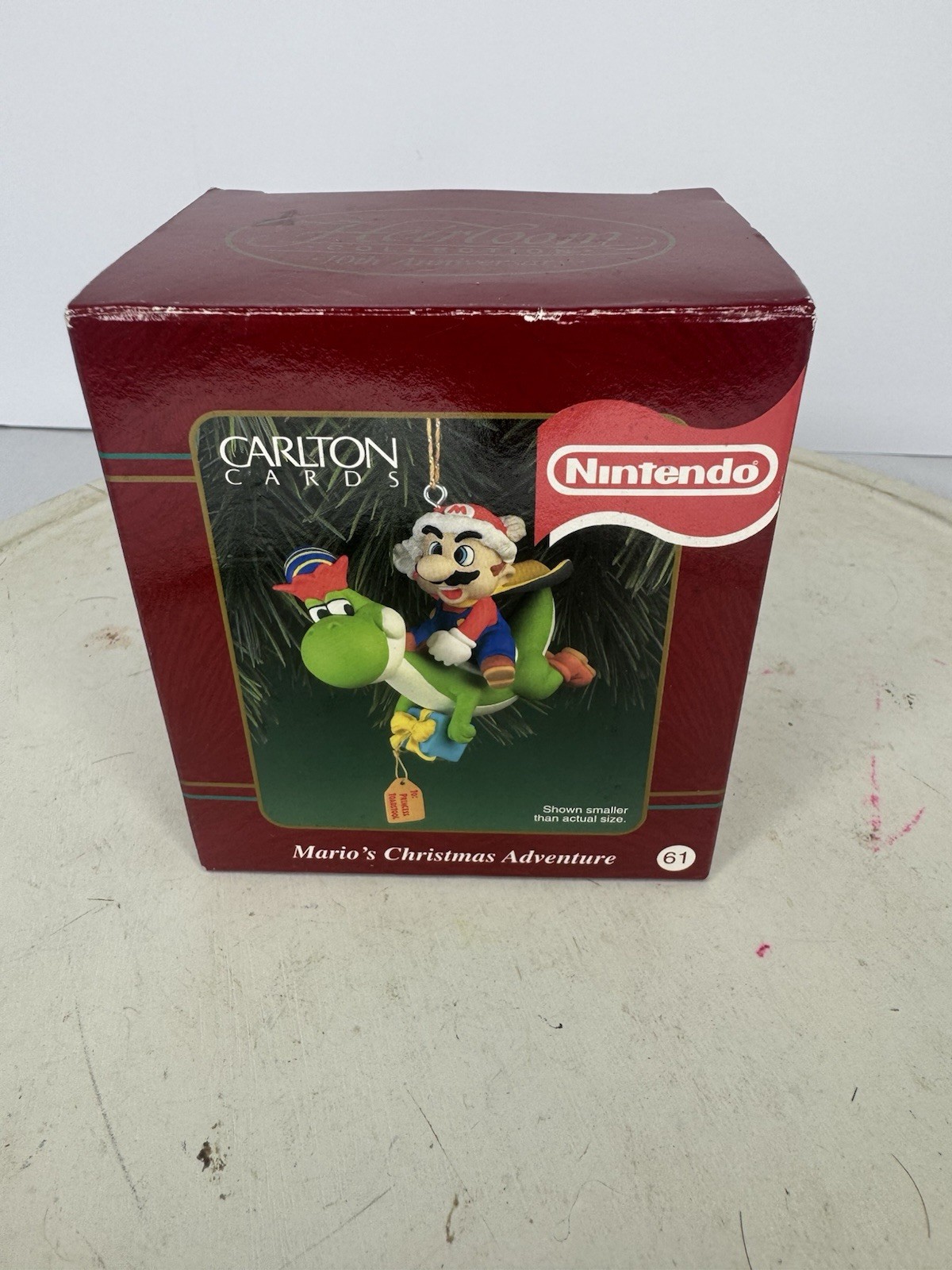 Nintendo Mario World Christmas Adventure Ornament Carlton Cards Yoshi SNES 1998