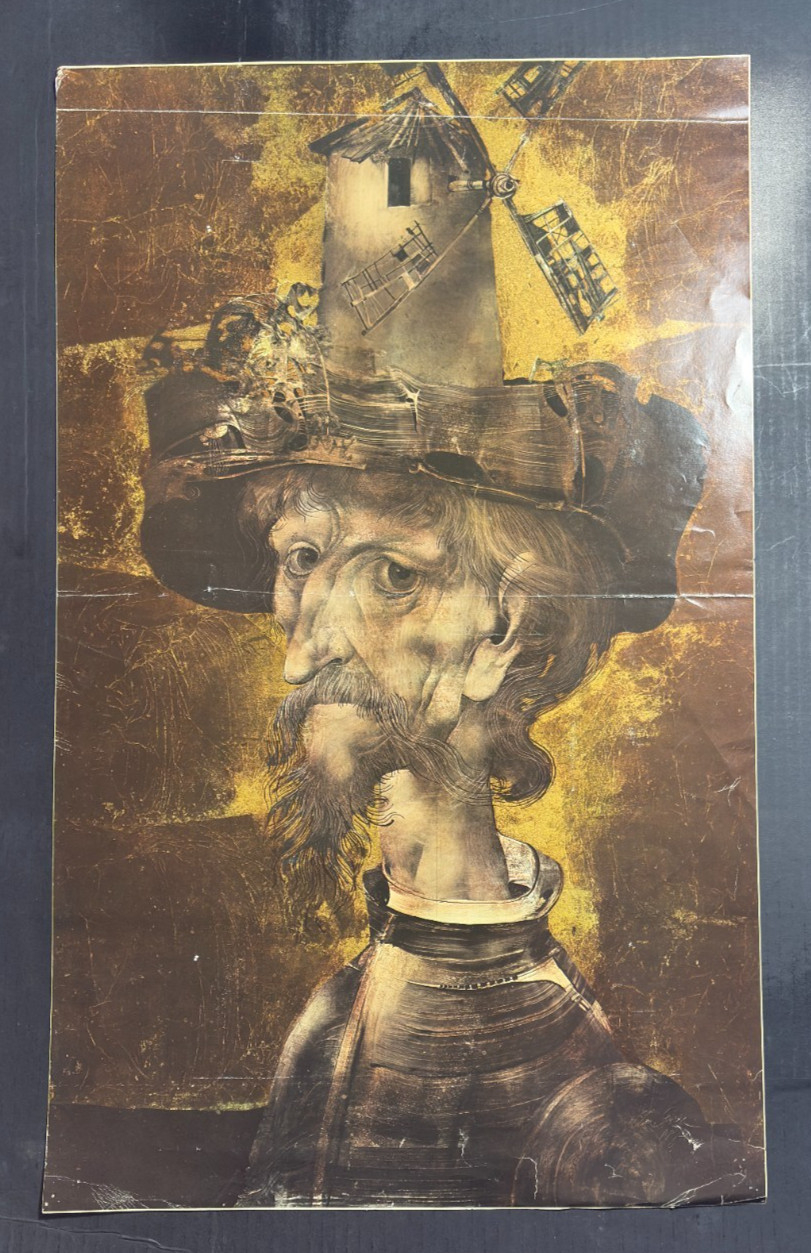 Vintage DON QUIXOTE by Endre Szász 14.5x24\