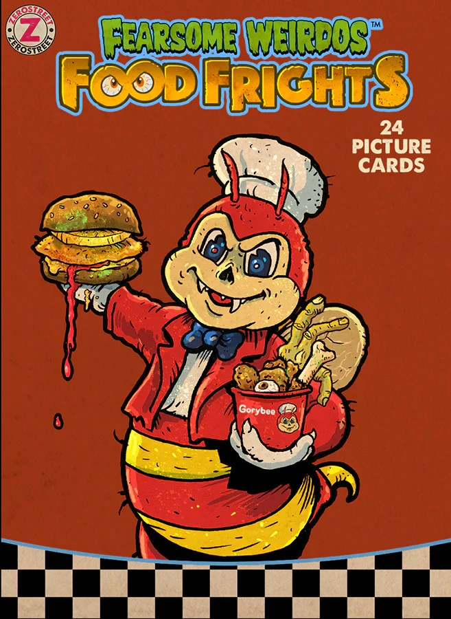 Fearsome Weirdos Food Frights 24 Card Trading Cards Monsters Fast Food
