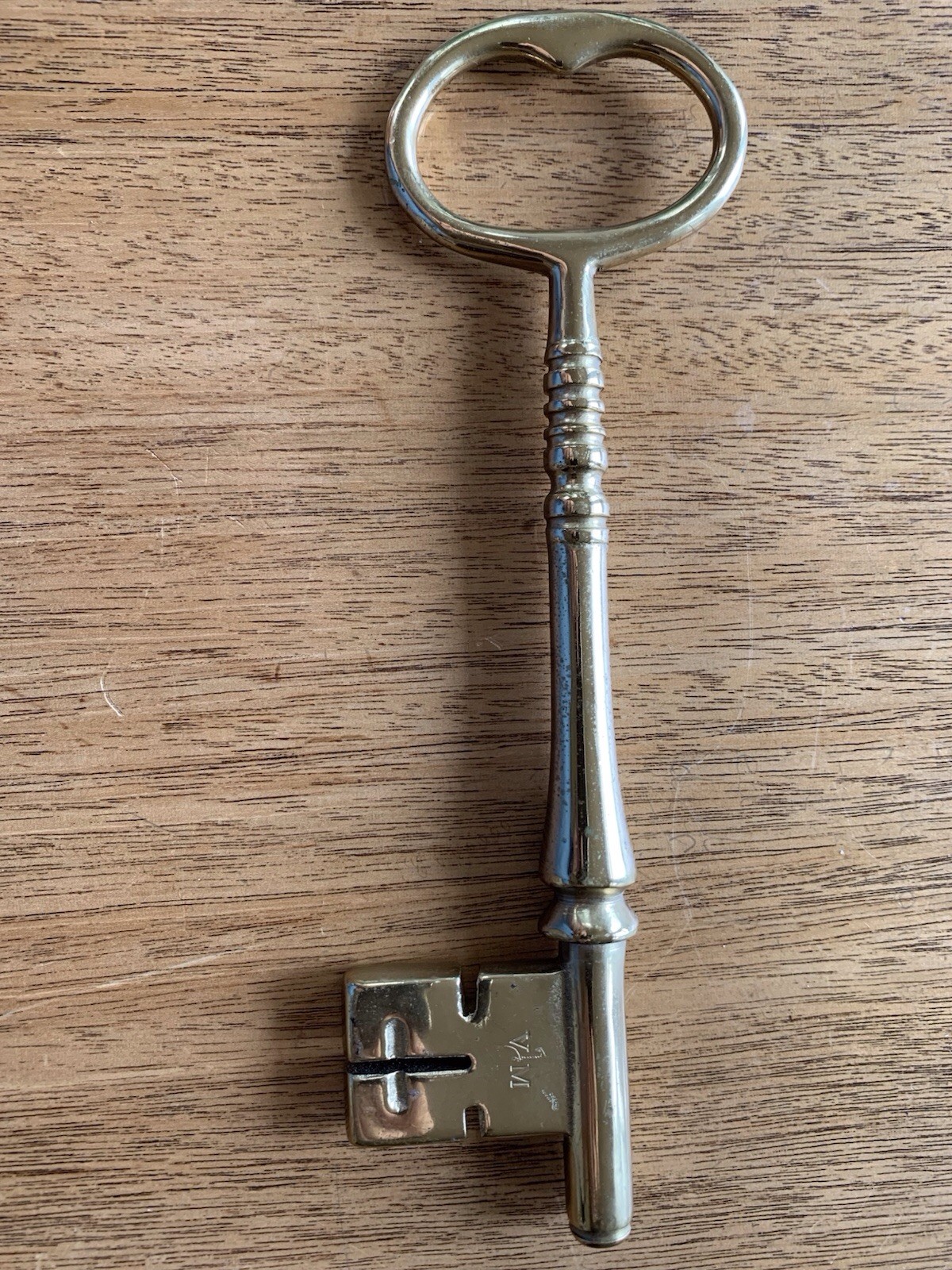 Vintage Brass Virginia Metalcrafters Skeleton Key Williamsburg Restoration 8”