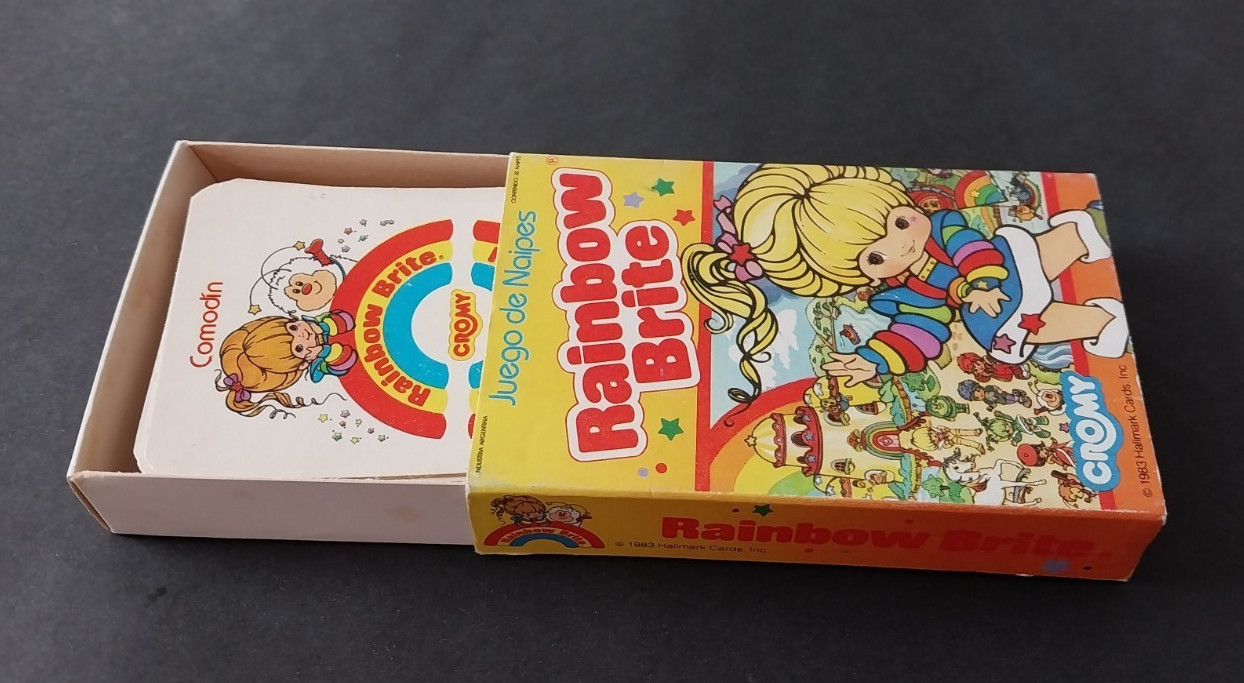 1983 Rainbow Brite Cromy Argentina Original 35 Playing Card Deck Vintage Box