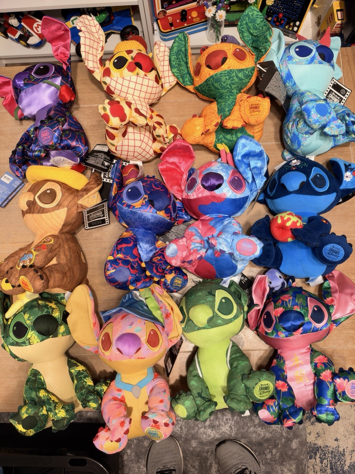 STITCH CRASHES DISNEY Lot - Complete Plush Set 1-12 NEW With Tags
