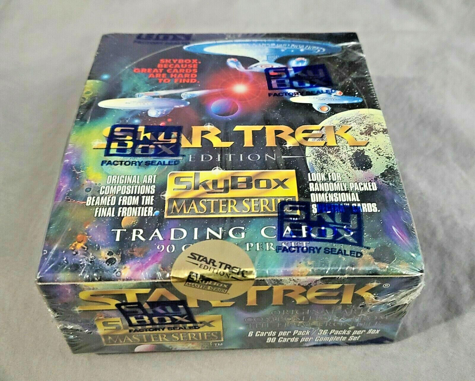 1993 STAR TREK Master Series 1 Trading Card Factory Sealed Box of 36 Packs