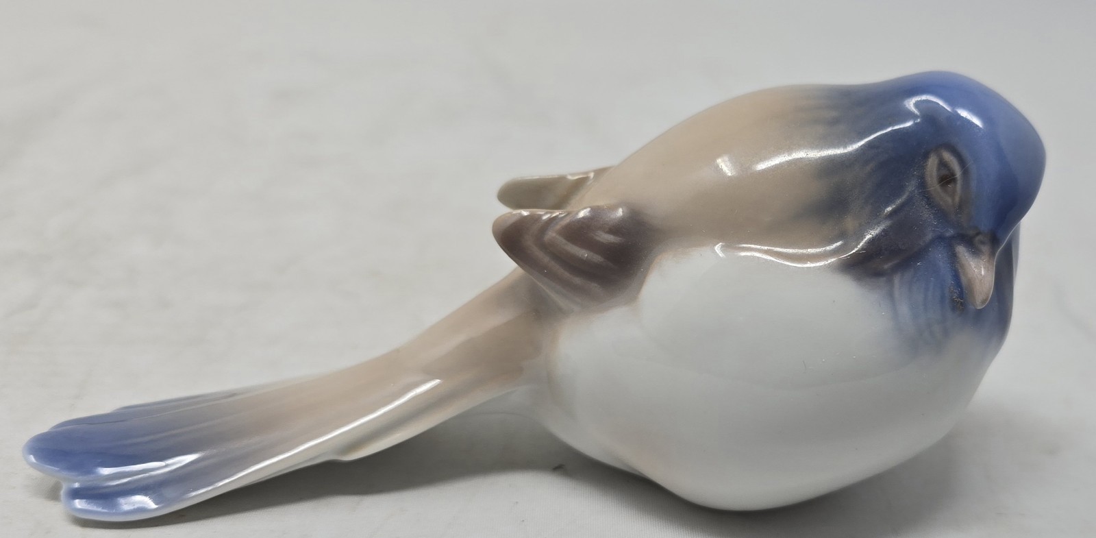Bing & Grondahl Royal Copenhagen Titmouse Pessimist Porcelain Bird #1635 Denmark