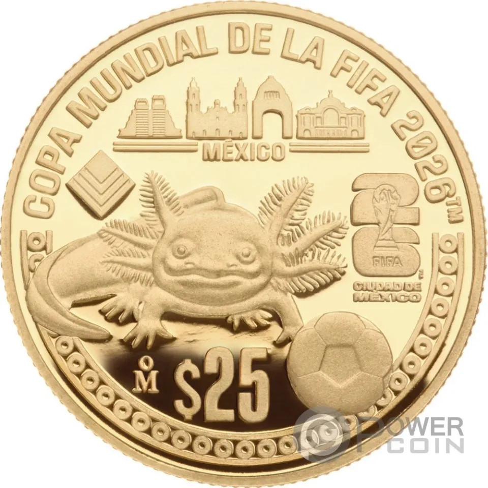 FIFA WORLD CUP 26 Coin 25 Mexico 2026 (Silver or Gold)