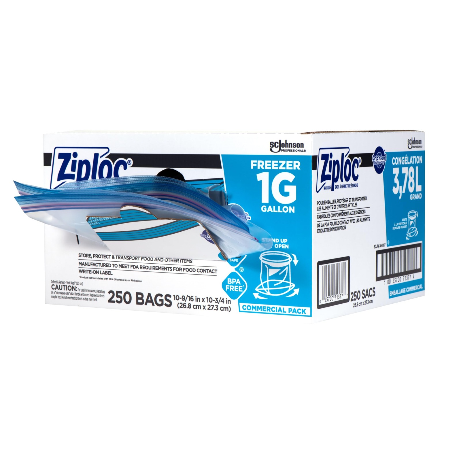 Sc Johnson Professional Ziploc Brand Food Storage Freezer Bags 1 Gallon Freezer Sc Johnson Professional Ziploc Brand Food Storage Freezer Bags 1 Gallon Freezer