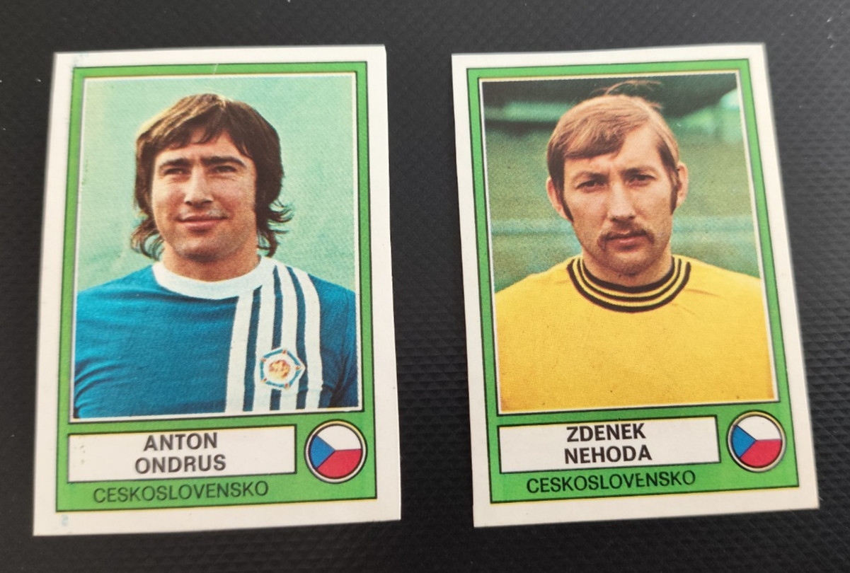 Panini Football Euro 78 zdenek nehoda/ anton ondrus ceskoslovensko recover removed