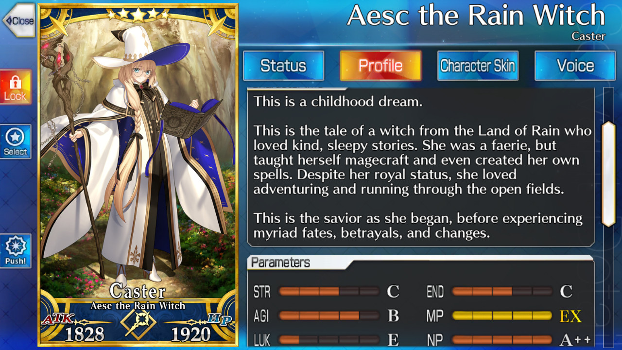 FGO NA Global Fate grand order starter Aesc the Rain Witch+4000 SQ