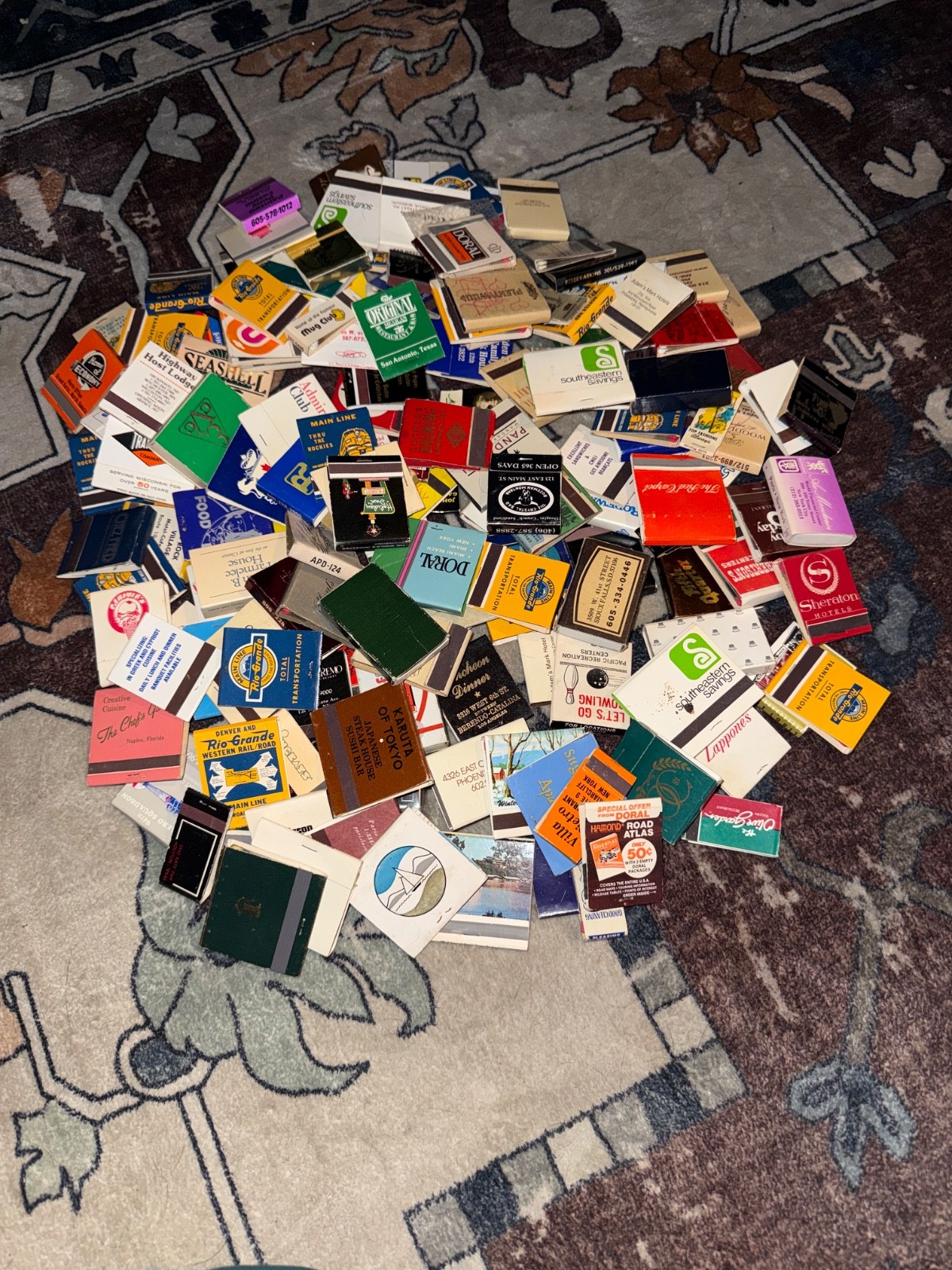 Huge Vintage Matchbook Lot 55+ UNSTRUCK Mid-Century Retro Ephemera for Craft, Ar Huge Vintage Matchbook Lot 55+ UNSTRUCK Mid-Century Retro Ephemera for Craft, Ar