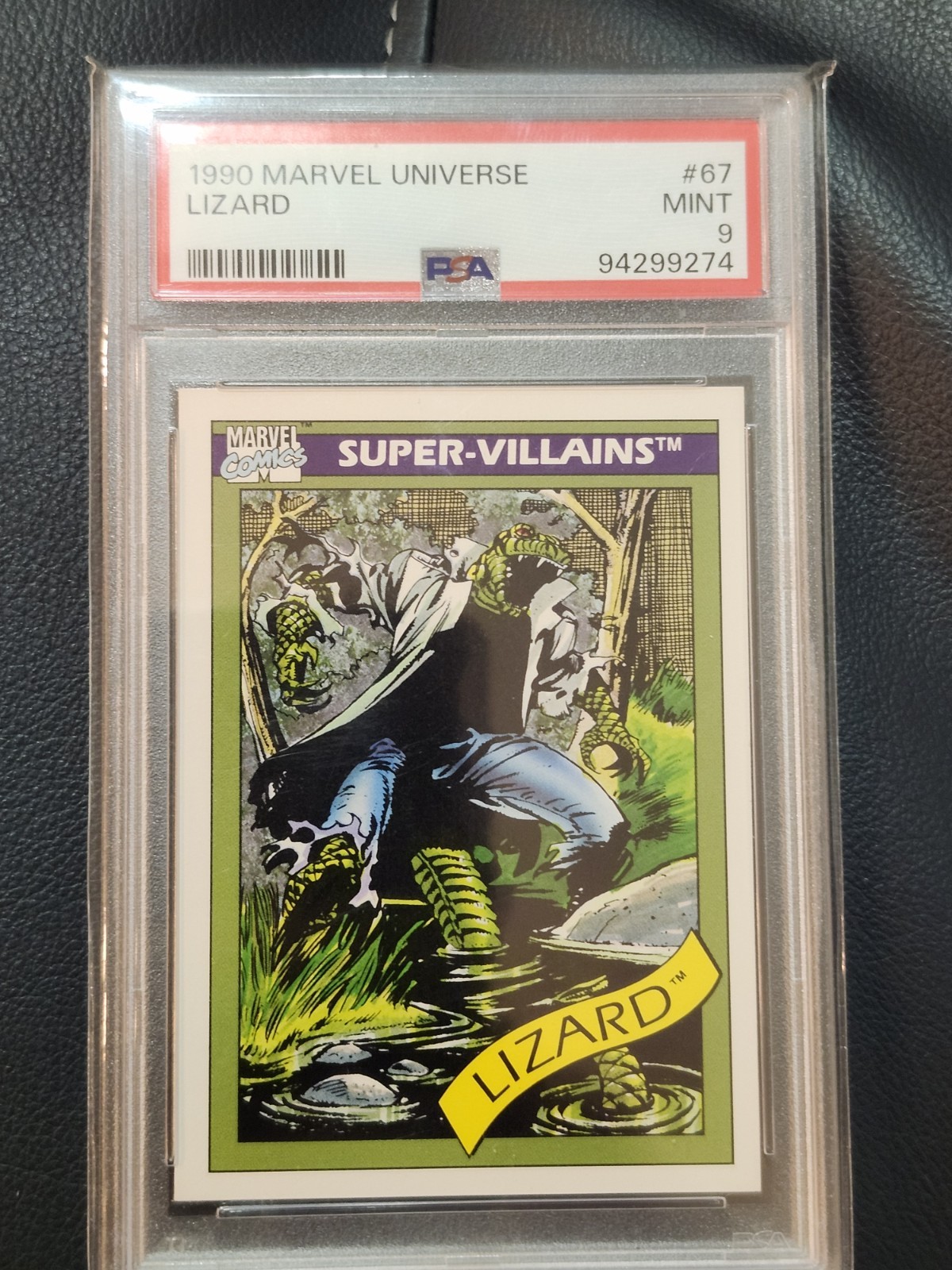 Rare Vintage Impel 1990 MARVEL UNIVERSE #67 LIZARD PSA 9 Mint Low Pop