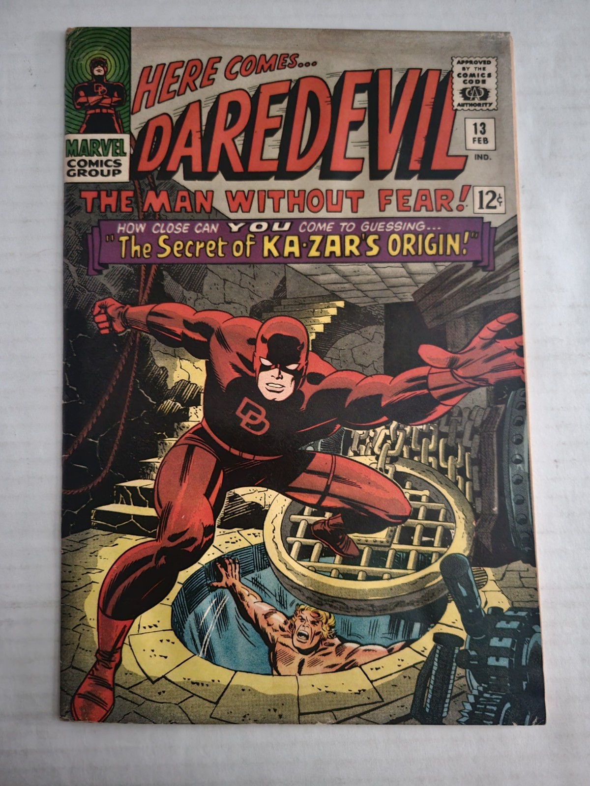 Daredevil #13 1st Appearance Vibranium Secret Origin Of Ka-Zar Marvel 1966