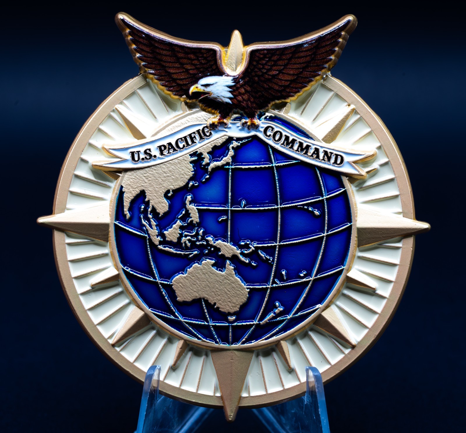 USPACOM Pacific Command Joint Service Hawaii Military Challenge Coin USPACOM Pacific Command Joint Service Hawaii Military Challenge Coin