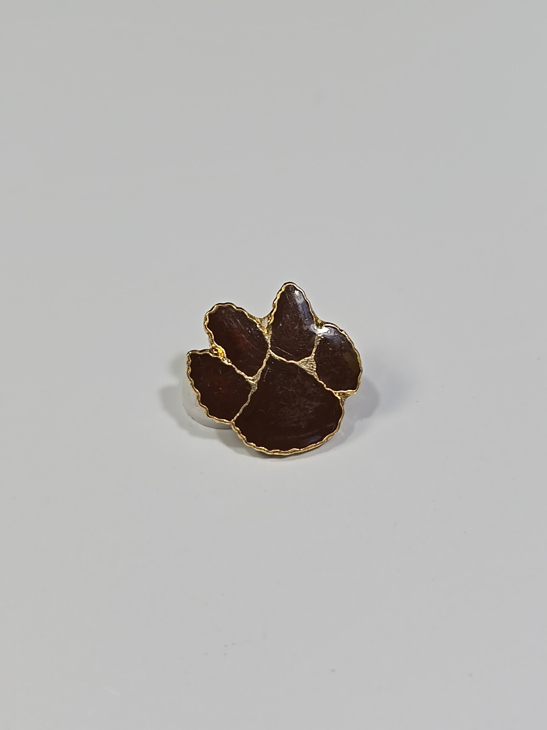 Brown Animal Paw Lapel Pin Small Size 