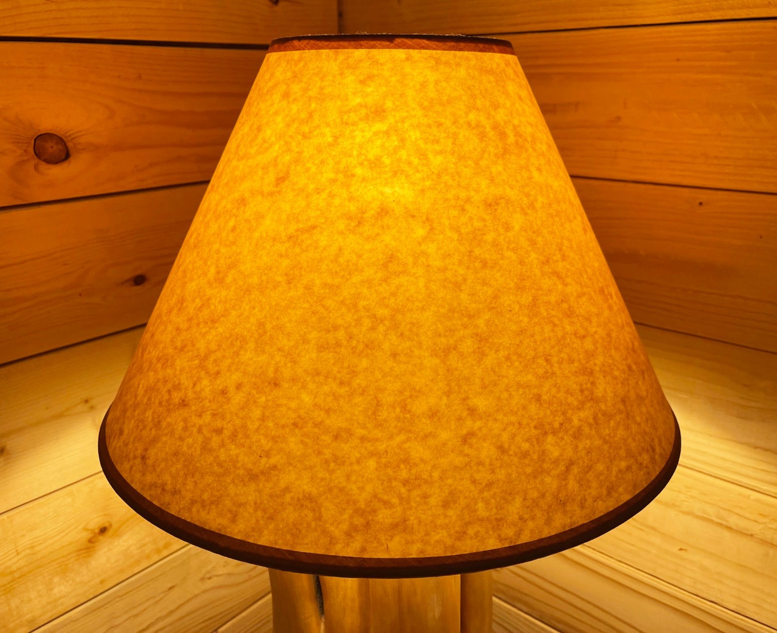 Rustic Oiled Craft Paper Lamp Shade - NO LACE - 16