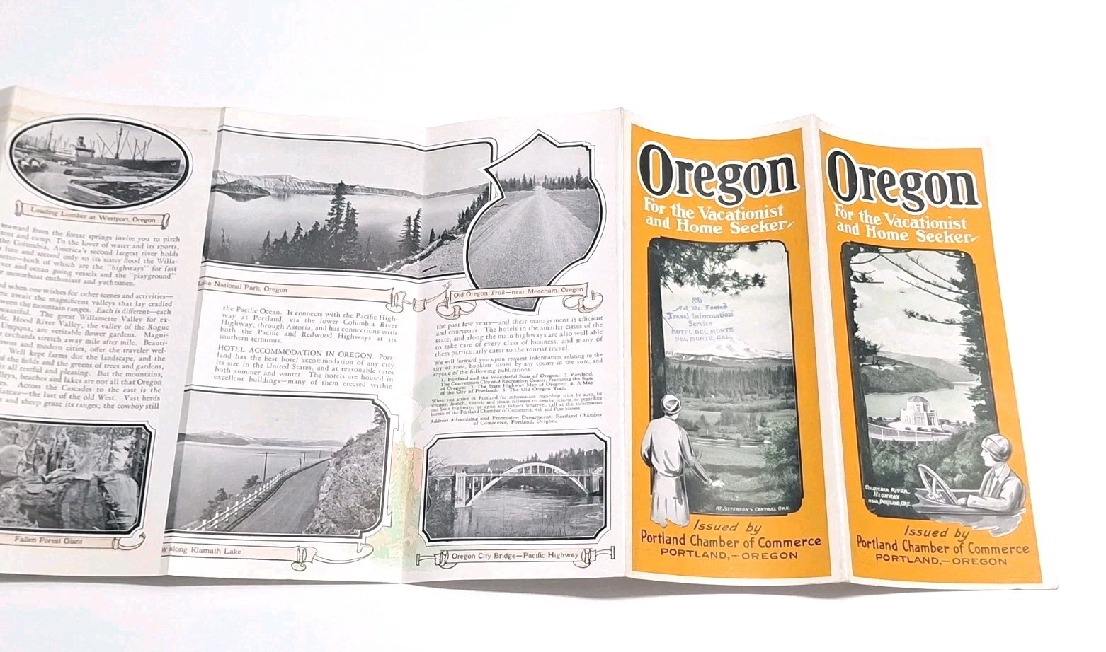 Portland Oregon Columbia River Highway Chamber of Commerce Book Brochure 1920\'s