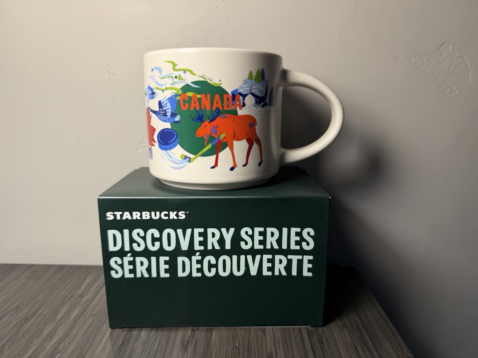 Starbucks Canada Mug 2024 Discovery Series Moose Skiing 14oz New release NIB