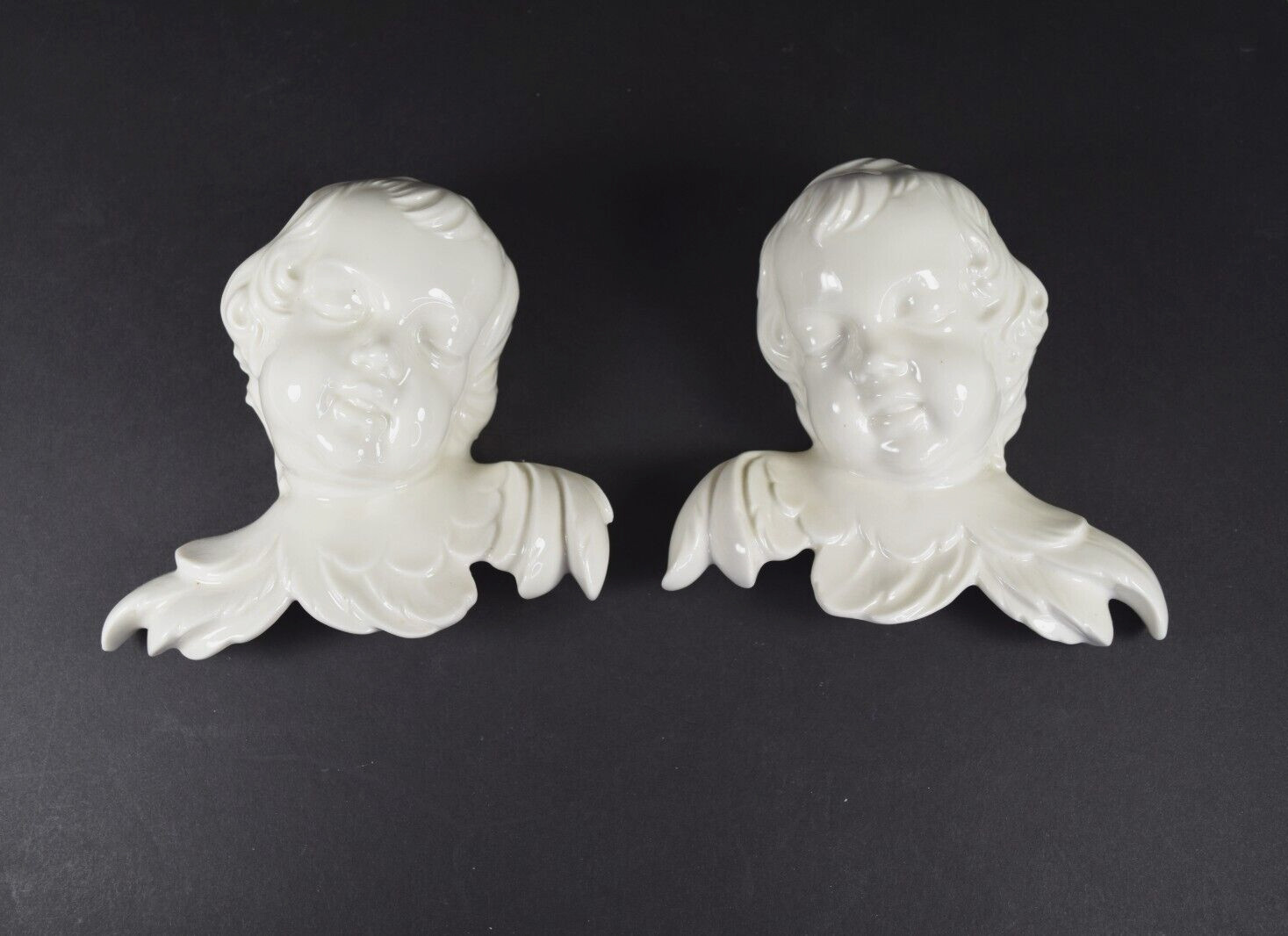 Pair 1962 Karl-Heinz Klette Matching Angels Crown D Original 6\ Pair 1962 Karl-Heinz Klette Matching Angels Crown D Original 6\