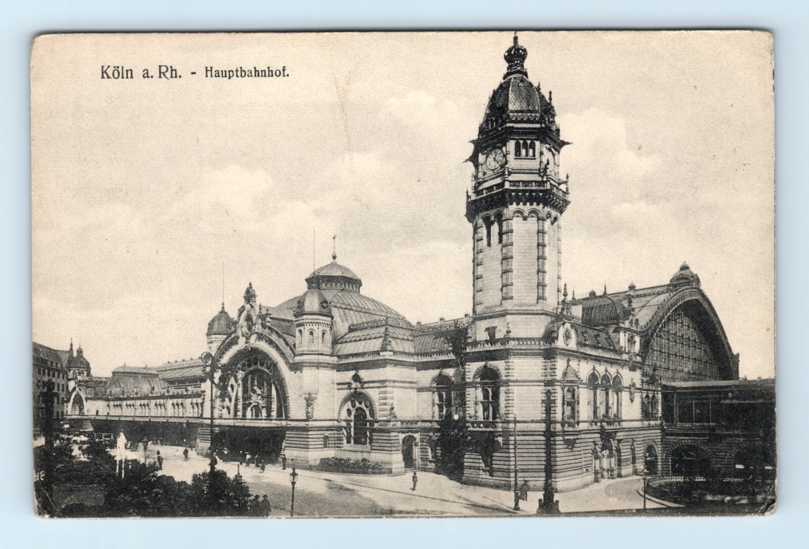 POSTCARD  AK Köln a. Rh. Hauptbahnhof 1916 gebraucht