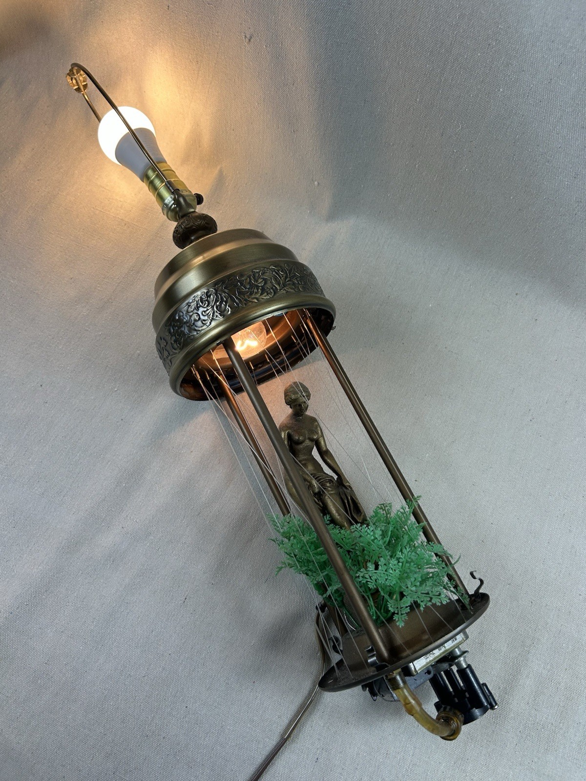 Vintage 1970s Greek Goddess Hanging Oil Rain Lamp Parts Only LIGHT AND PUMP WORK Vintage 1970s Greek Goddess Hanging Oil Rain Lamp Parts Only LIGHT AND PUMP WORK