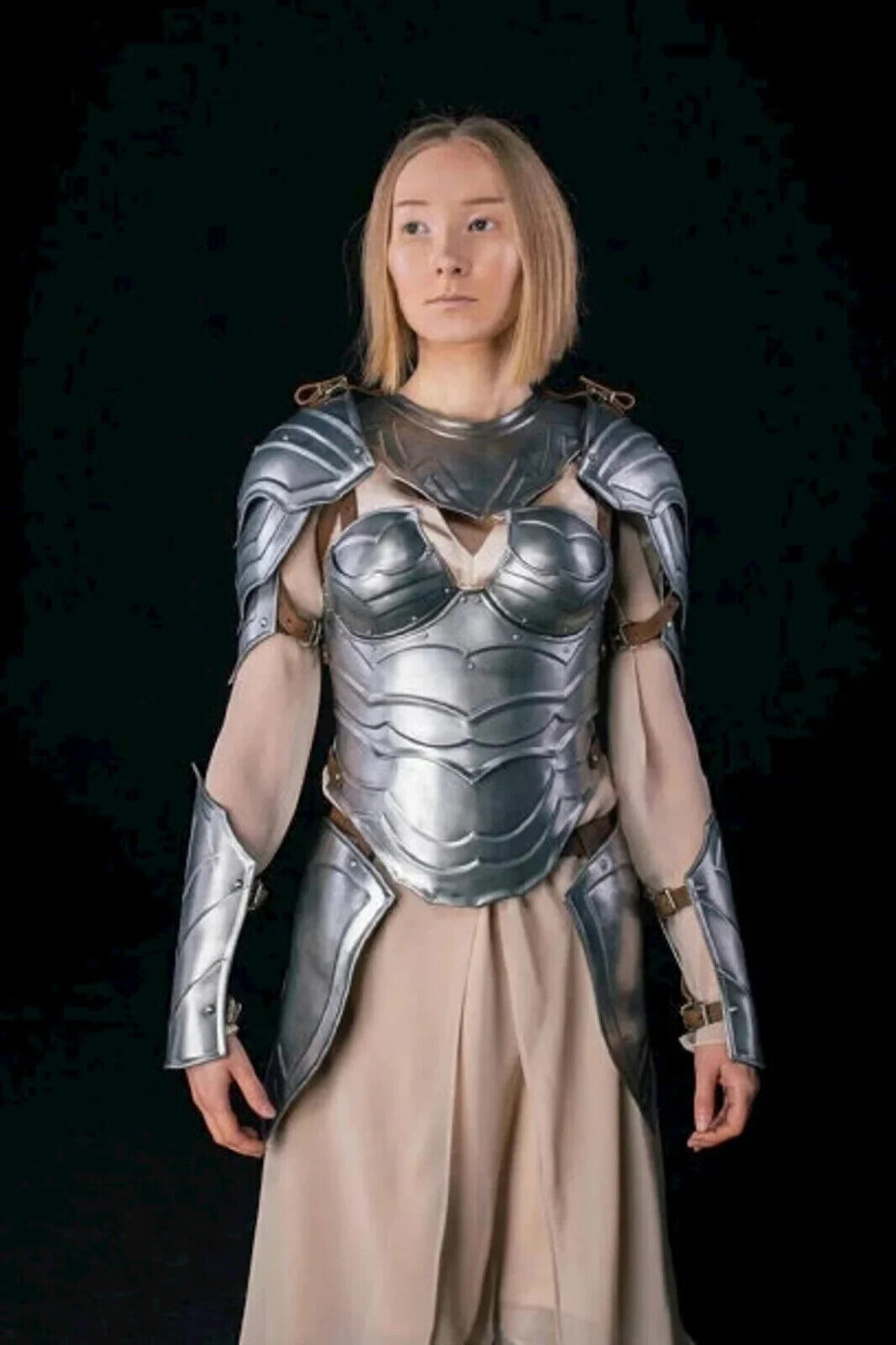 Medieval Full Suit Of Armor, Lady Cuirass Costume Armor Suit, Brave Lady Armor