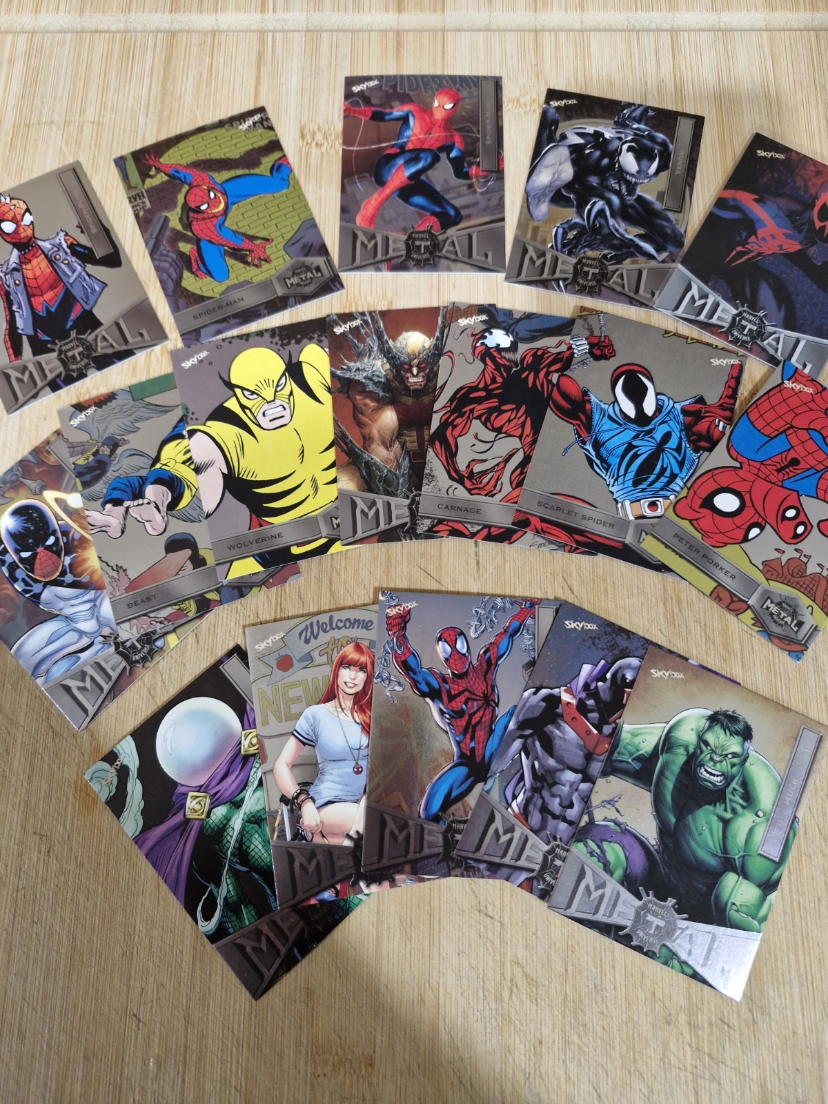 2021 SkyBox Metal Universe Spider-Man Incomplete Base Set (152/ 200)