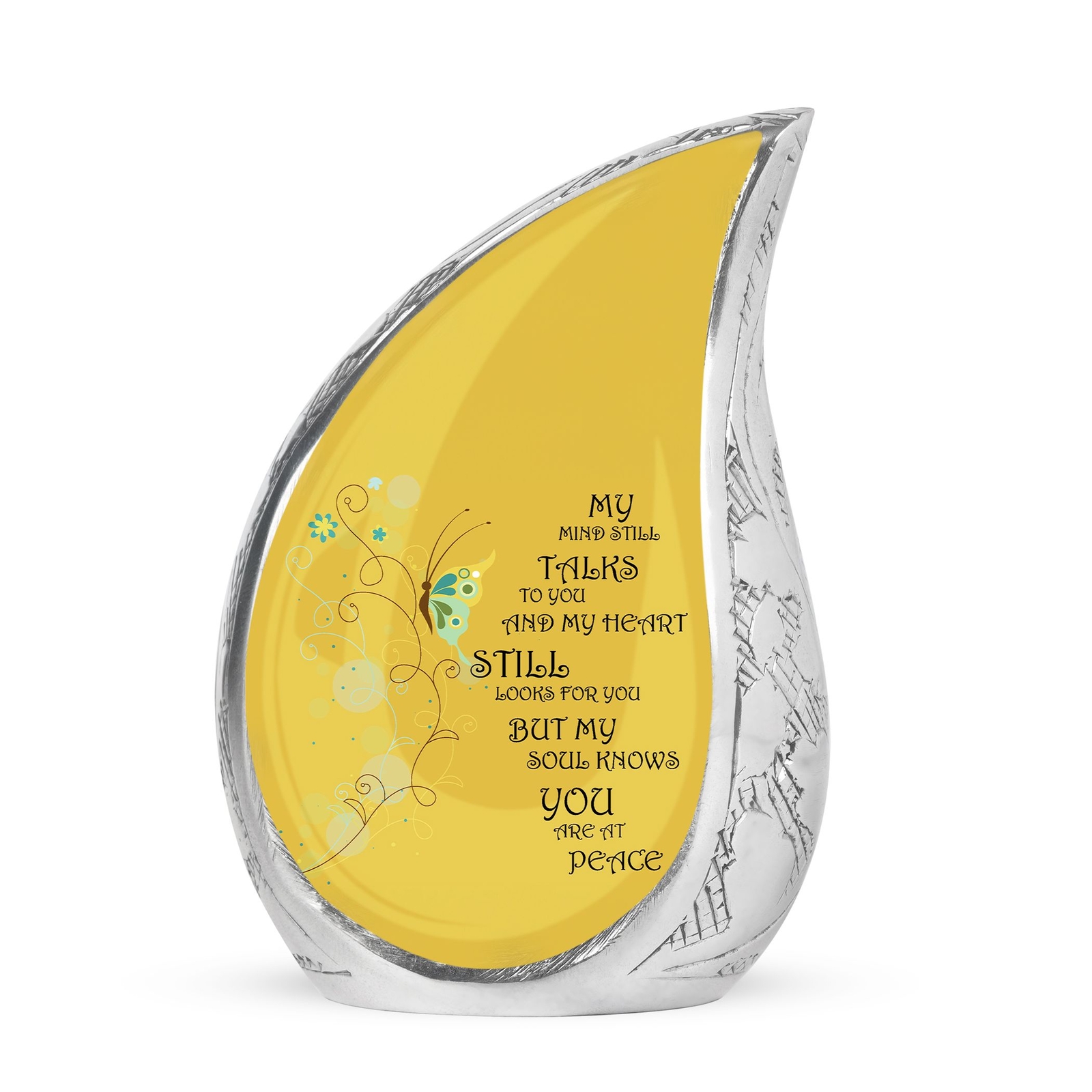 Beautiful Message Mini Urns - Teardrop Urns - Keepsake Urns For Cremation Ashes
