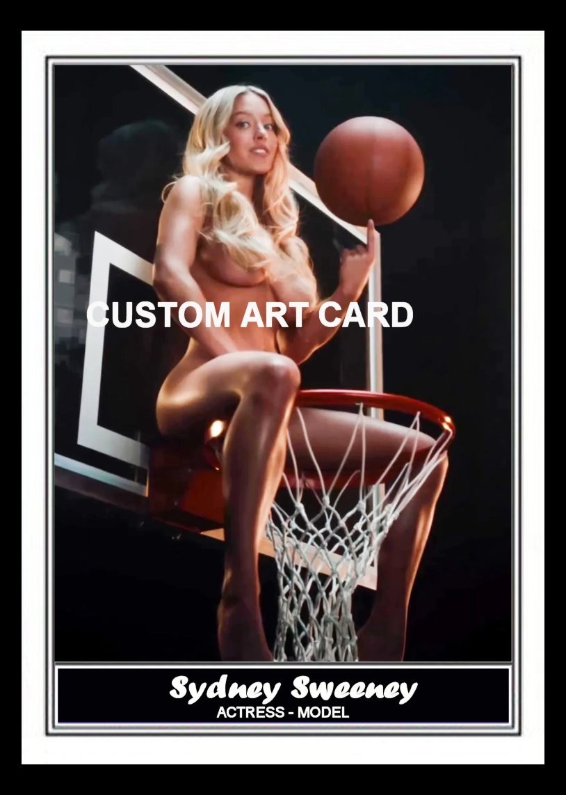 Sydney Sweeney Art Card Blank Back  All New