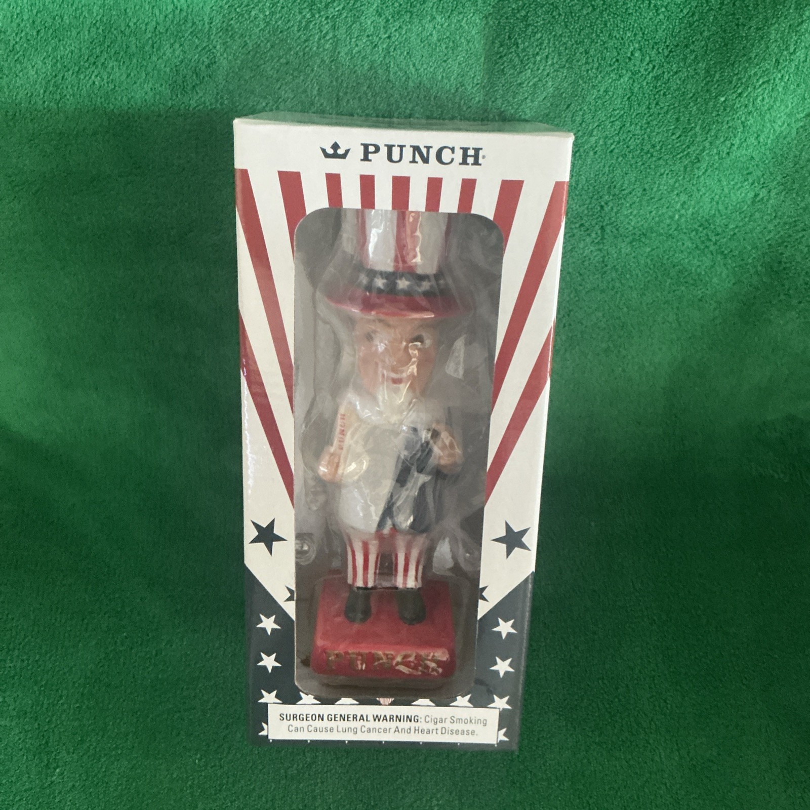 Mr. Punch cigars Patriotic Bobblehead 2024 Election Edition -Rare Sealed Mr. Punch cigars Patriotic Bobblehead 2024 Election Edition -Rare Sealed