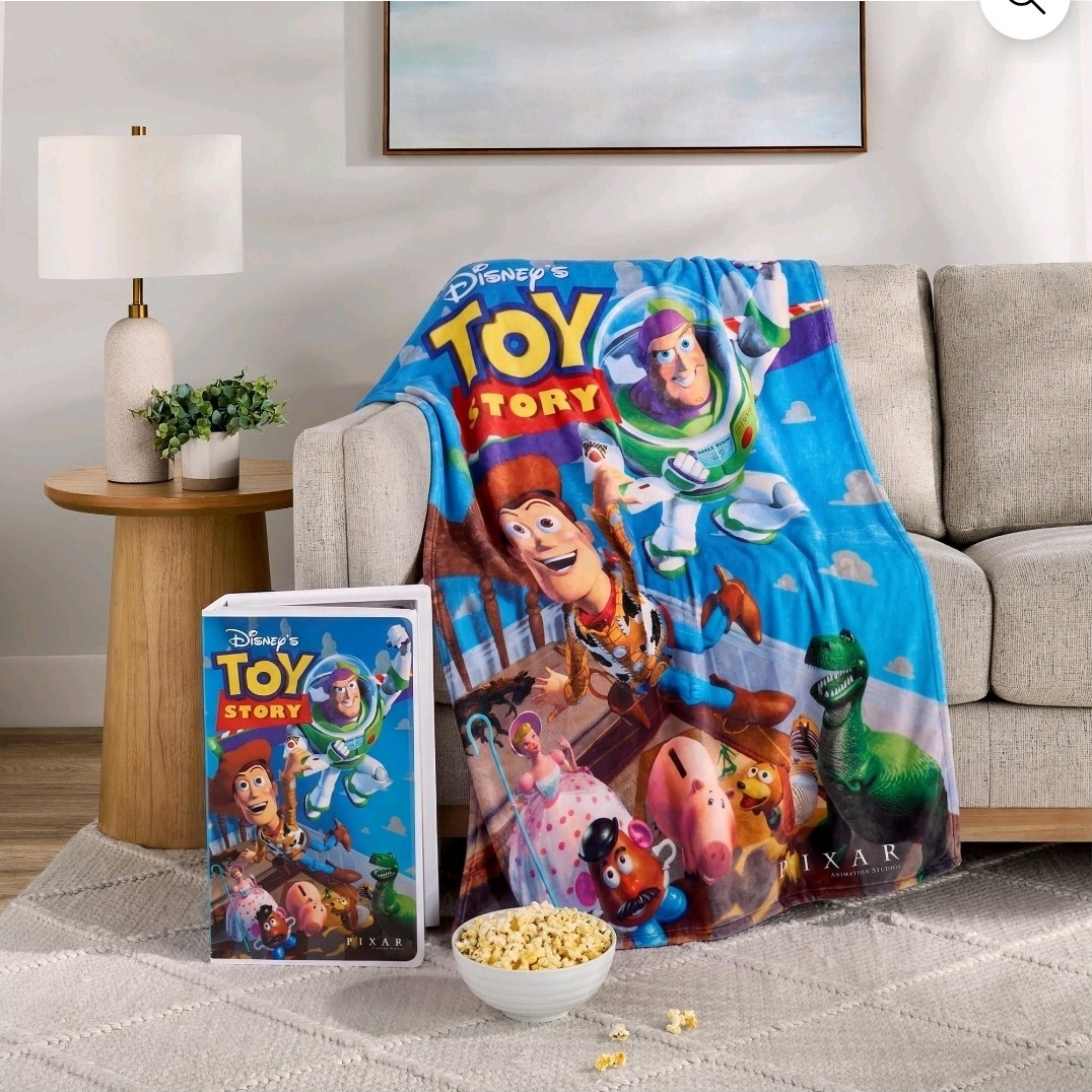 Disney Toy Story Classic VHS Boxed Silk Touch Throw, 50 Disney Toy Story Classic VHS Boxed Silk Touch Throw, 50