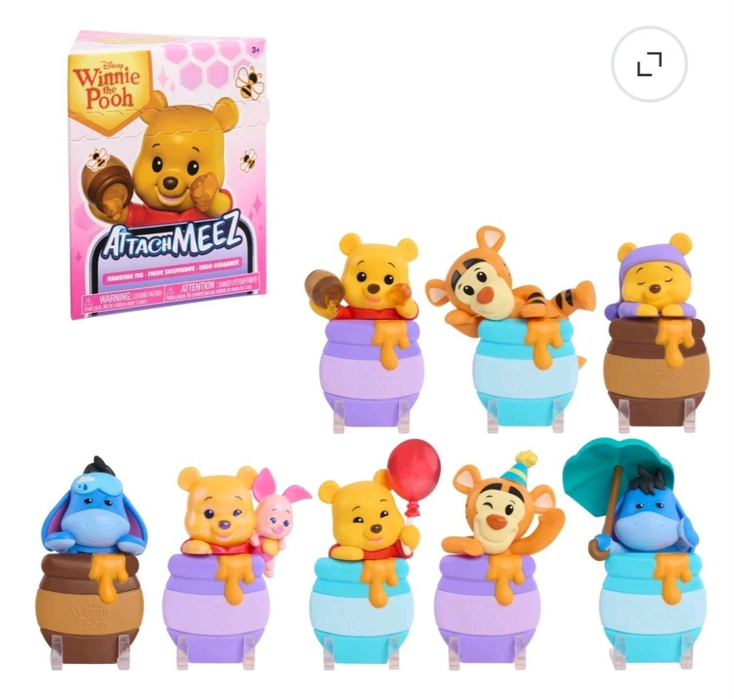 Disney Winnie the Pooh AttachMEEZ Blind Box Sealed NIB HTF Disney Winnie the Pooh AttachMEEZ Blind Box Sealed NIB HTF
