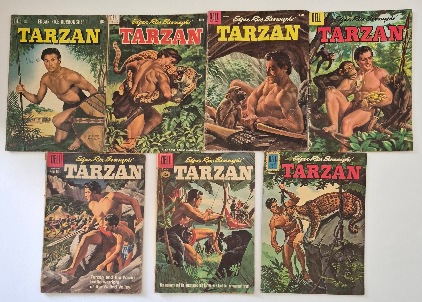 Edgar Rice Burroughs's Tarzan #27-128* Lot(7)* VG 1951-61 Golden Silver Age 