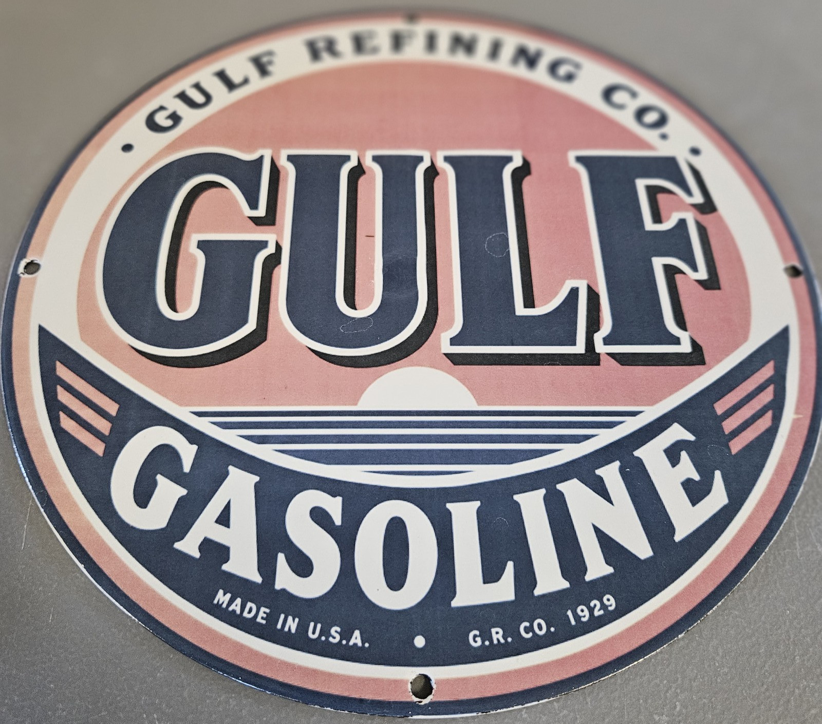VINTAGE 1929 GULF GASOLINE 12