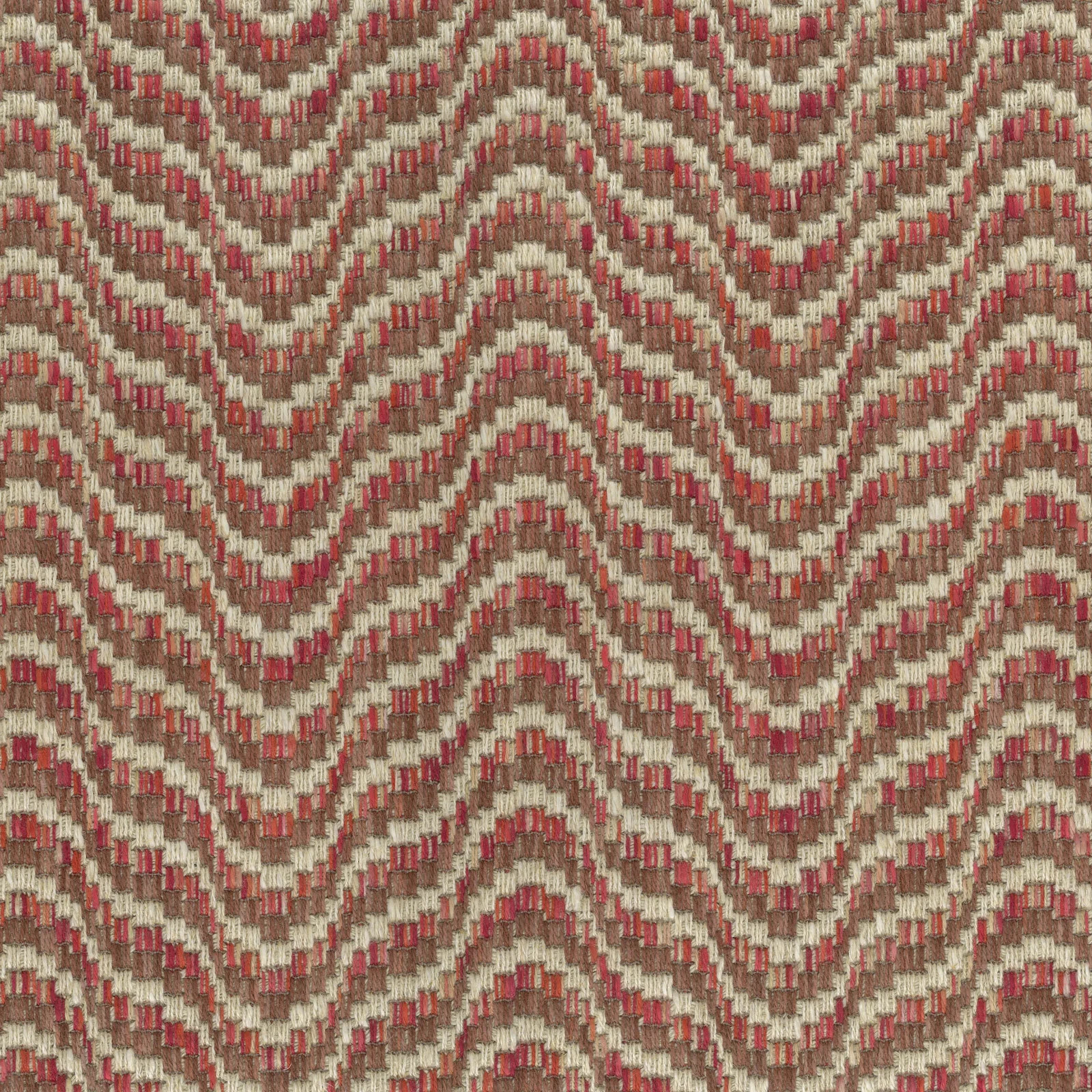 Nina Campbell Undulating Lines Weave Fabric- Ondoso Red Clay 5.60 yds NCF4572-03 Nina Campbell Undulating Lines Weave Fabric- Ondoso Red Clay 5.60 yds NCF4572-03
