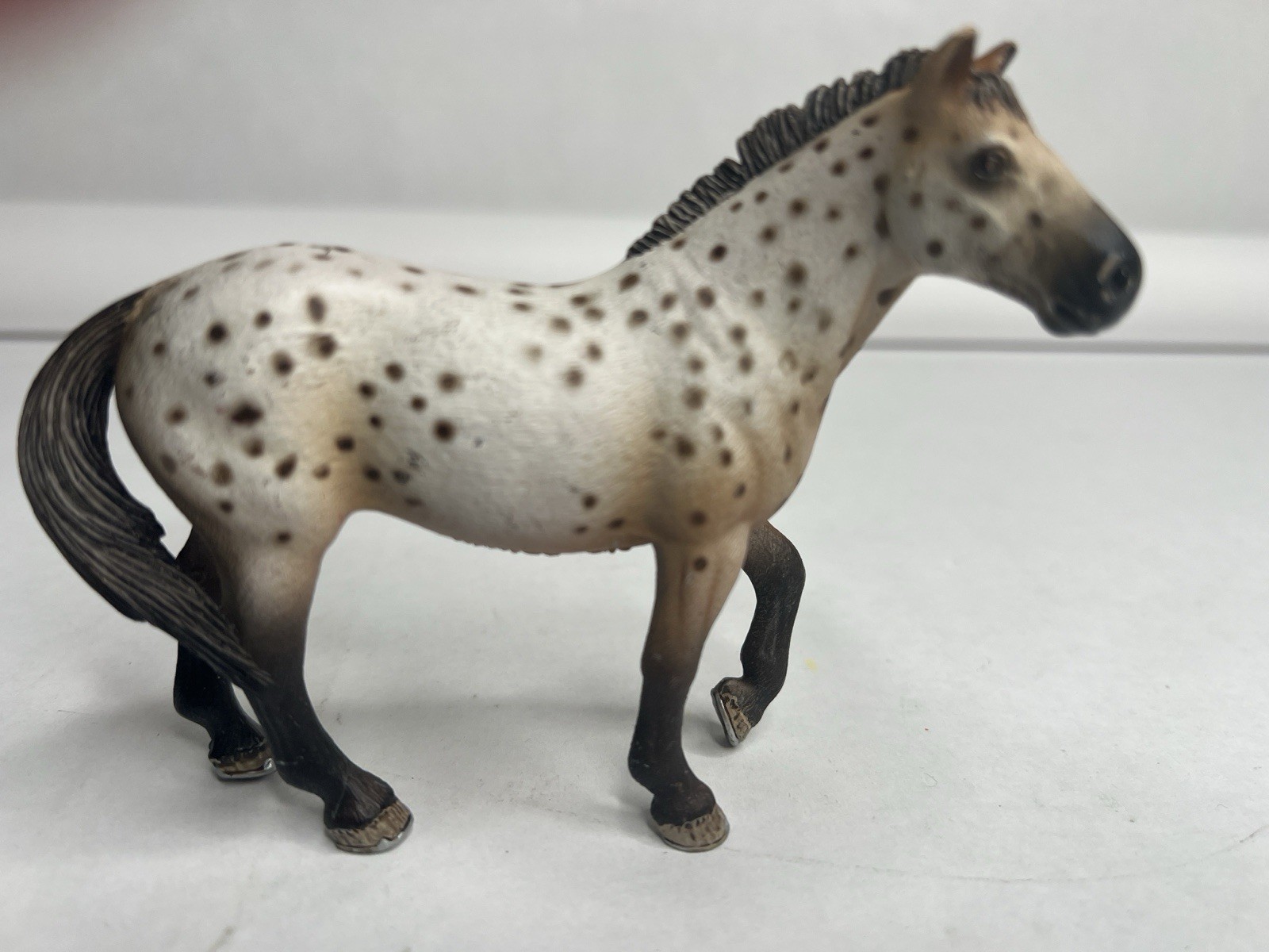 Schleich 13689 Knabstrupper Stallion Leopard Horse Figure Retired 2010 Mod Schleich 13689 Knabstrupper Stallion Leopard Horse Figure Retired 2010 Mod