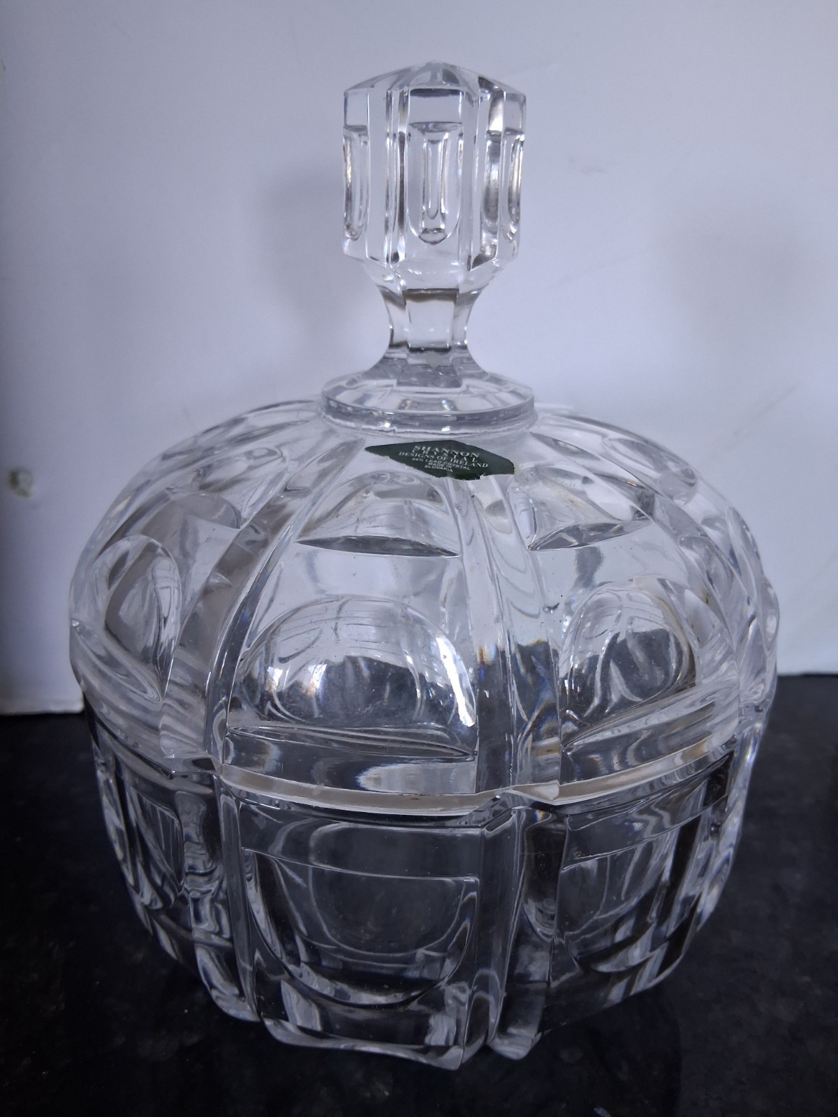 Viintage Shannon Crystal Covered Candy Dish - 24% Lead Crystal made in Slovakia Viintage Shannon Crystal Covered Candy Dish - 24% Lead Crystal made in Slovakia