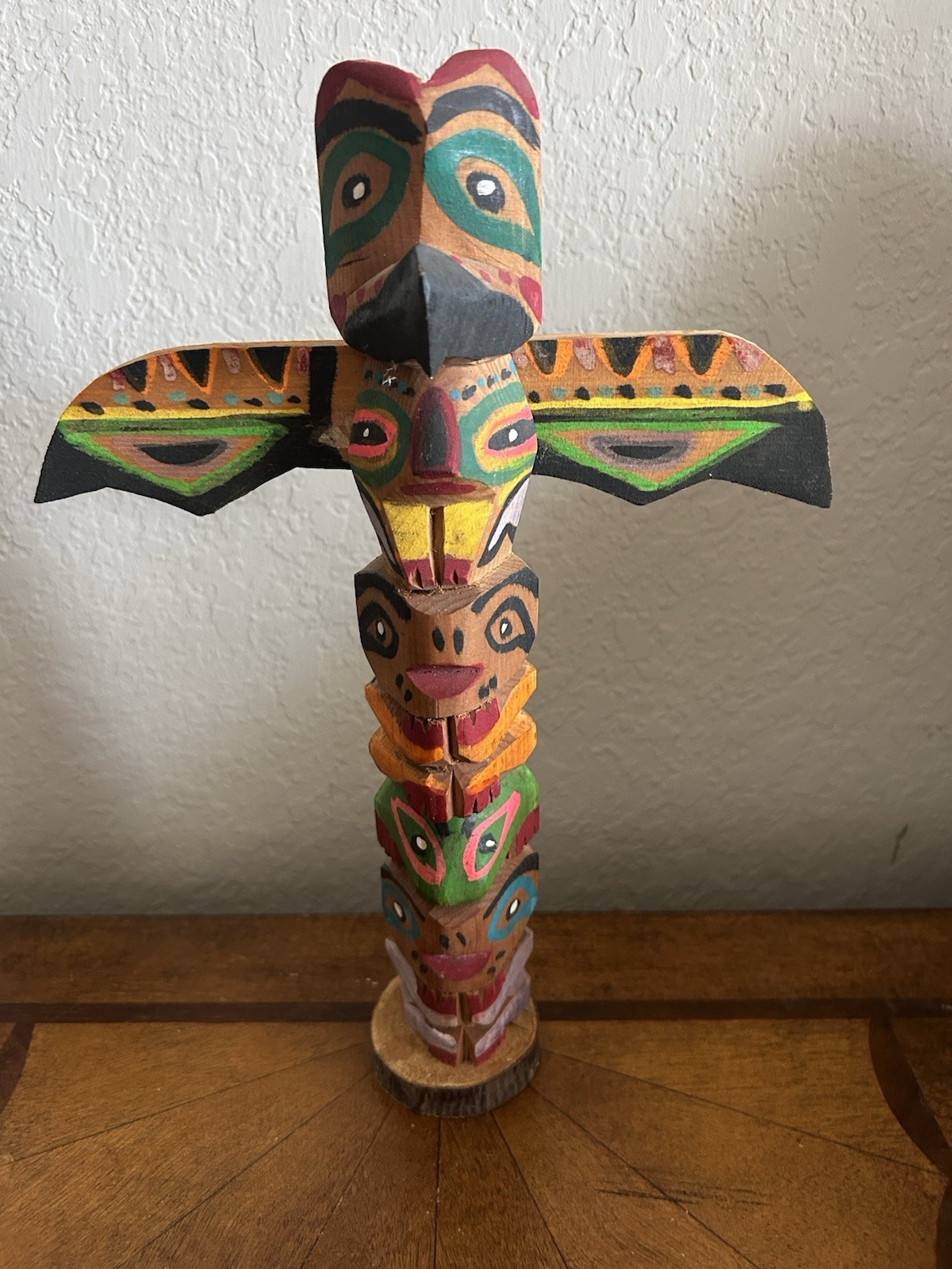 Vintage Northwest Coast Model Totem Pole 12\