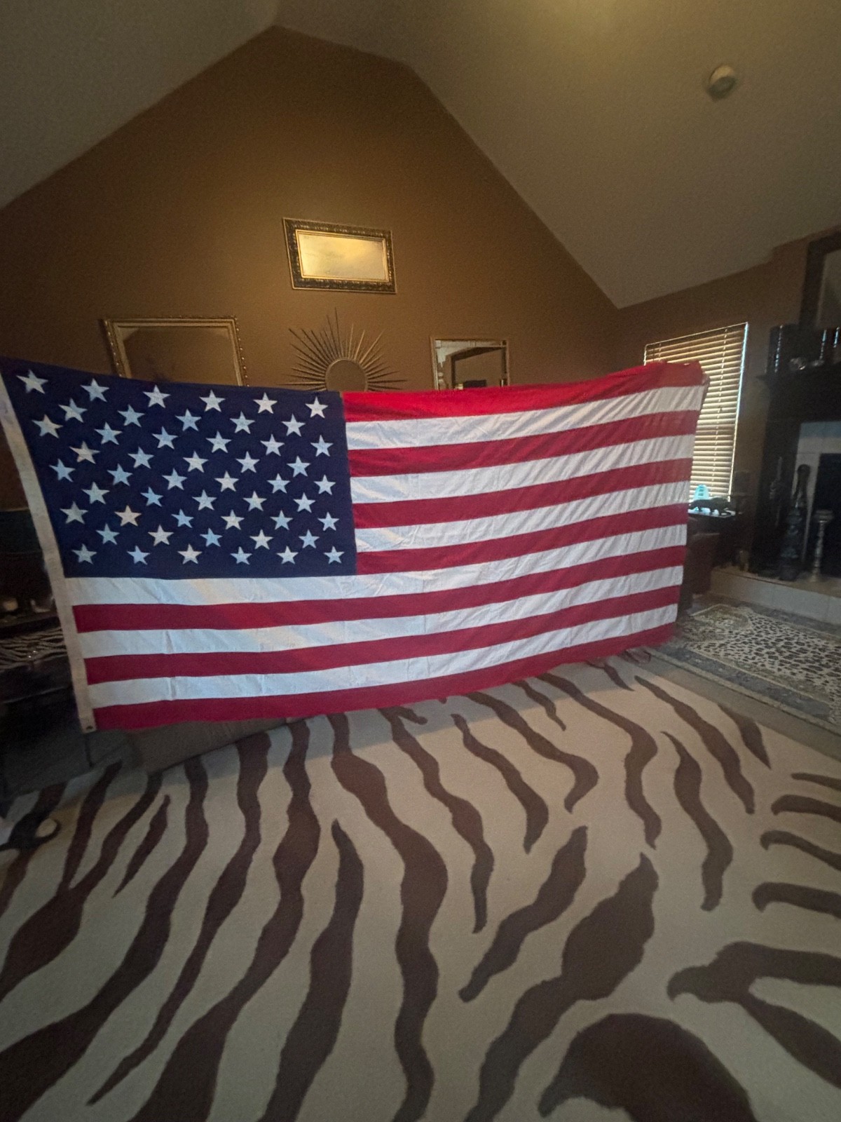 Vintage American flag Valley Forge Cotton Sewn 9x5Ft USA Vintage American flag Valley Forge Cotton Sewn 9x5Ft USA